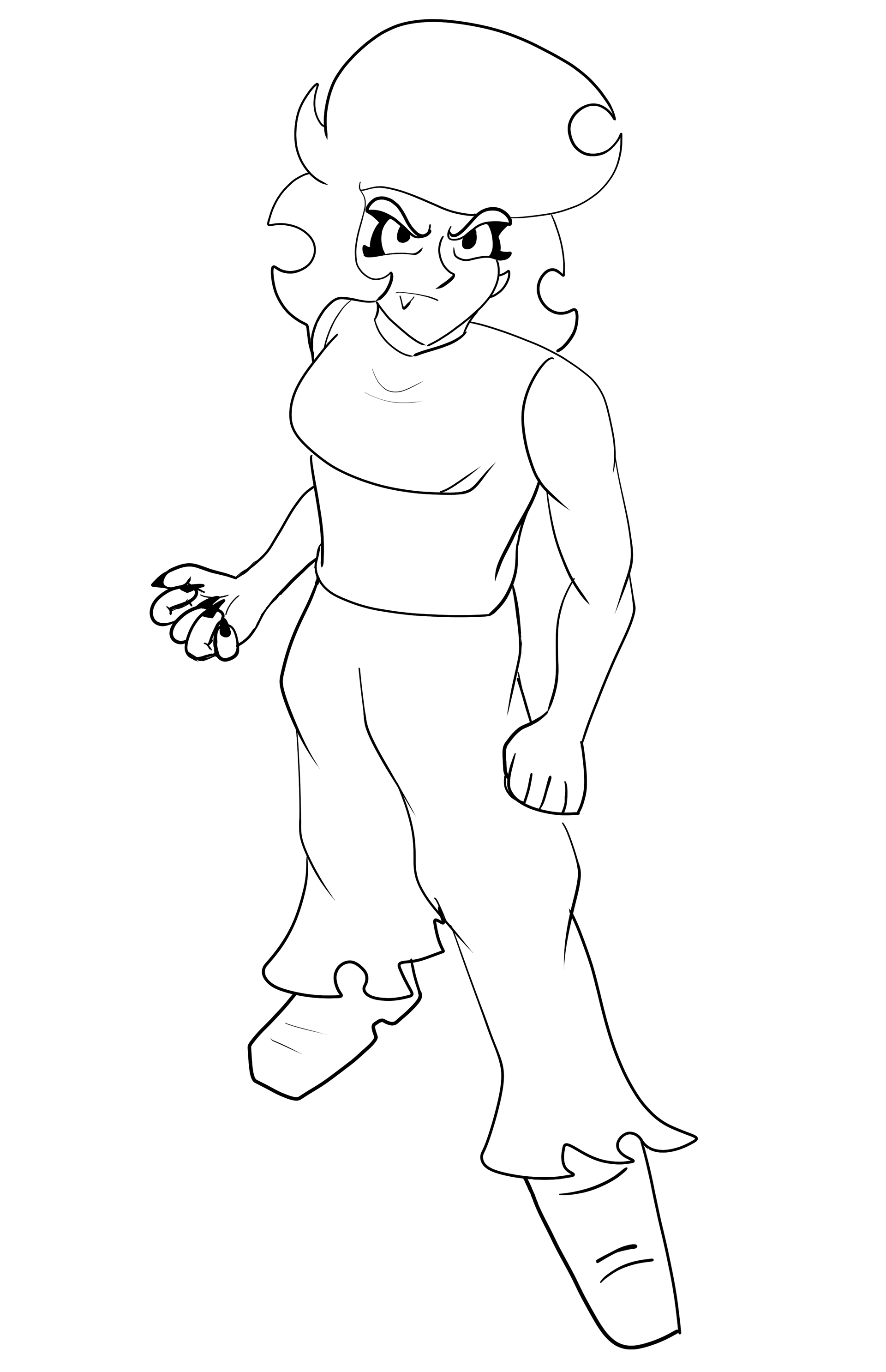 Barbara Line Art from Dead Radio Issue #1 (2022)