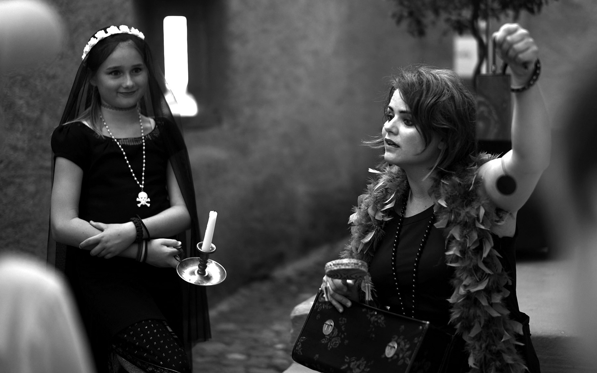 Monika Huber Roost und Silja, Gruselburg-Ferienspass, Stein am Rhein, 2015