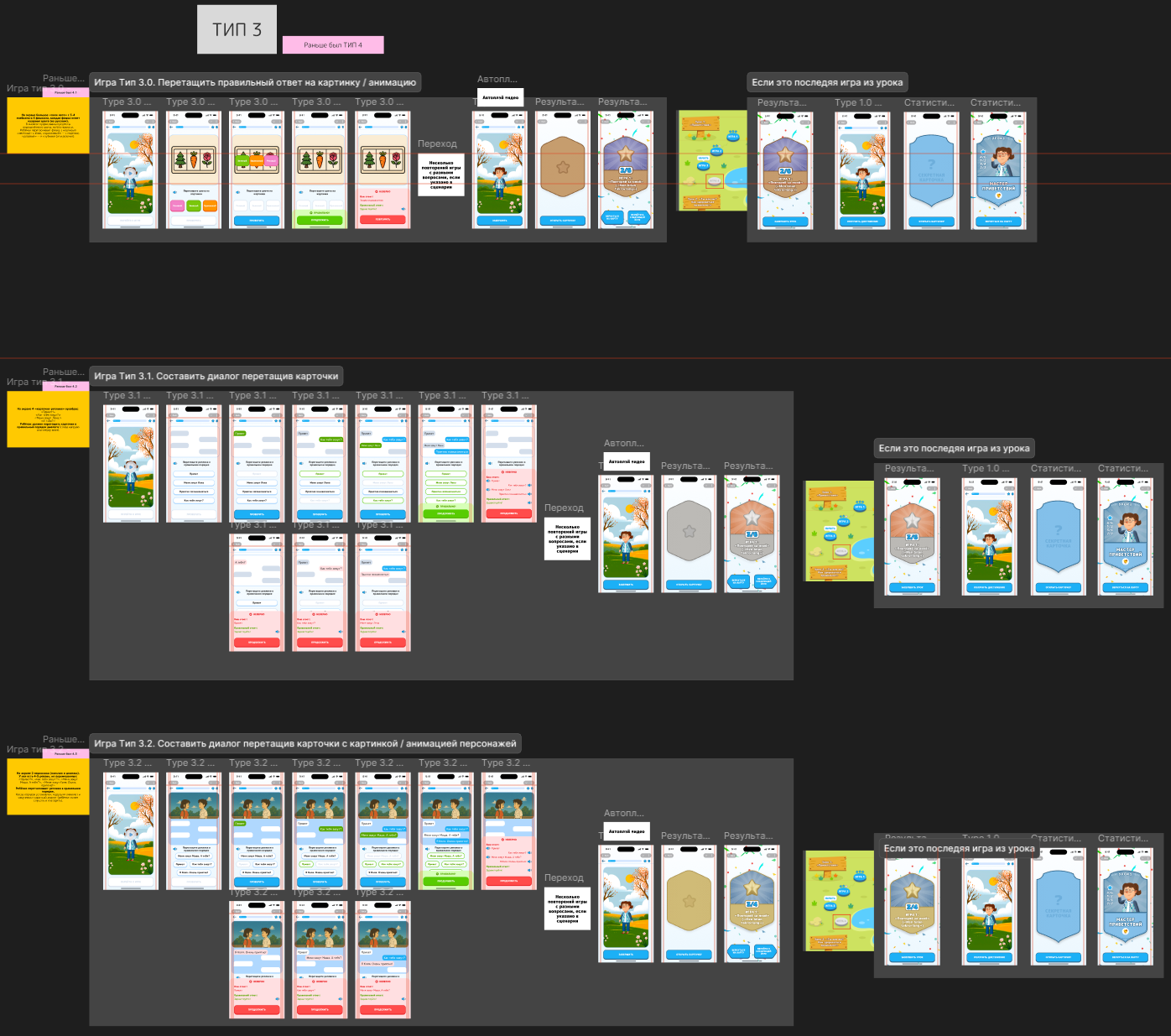 Тип 3 с подтипами - Перетащить правильный ответ