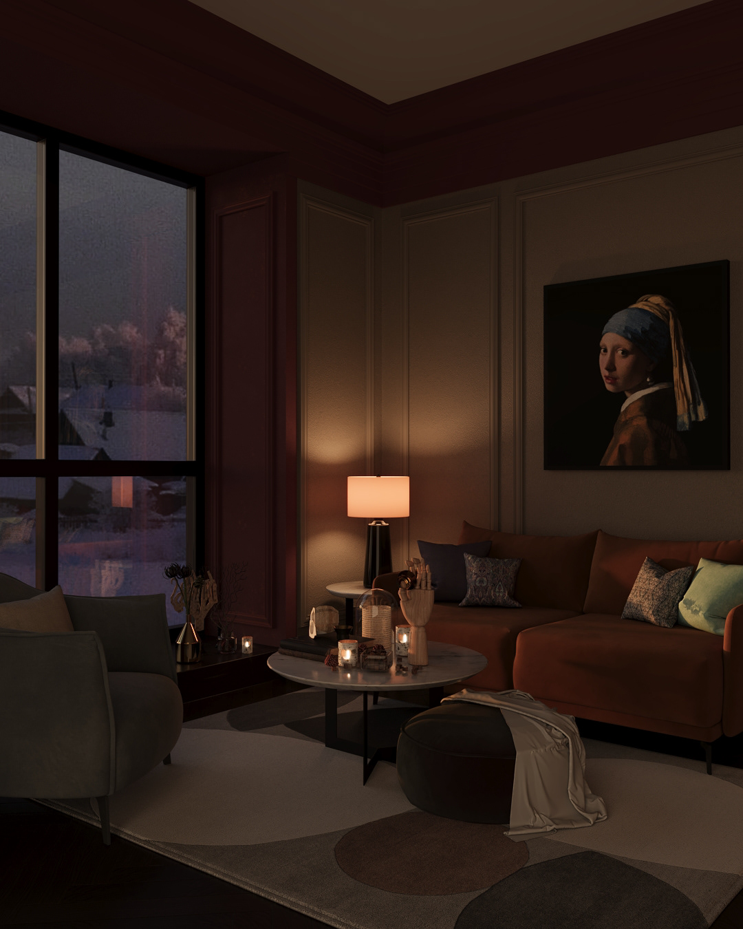 Visualization on a dark evening