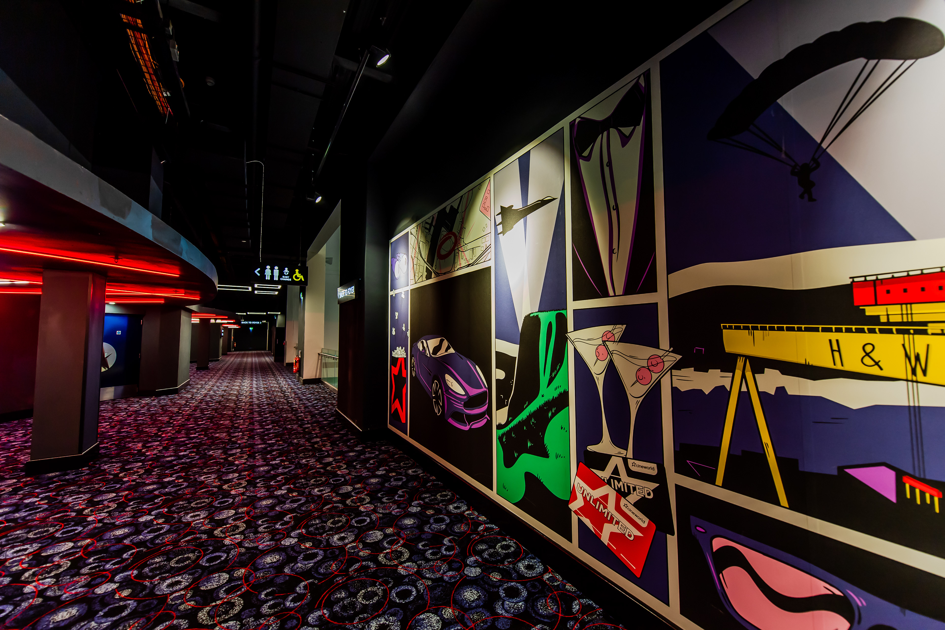 Cineworld Mural - James Bond