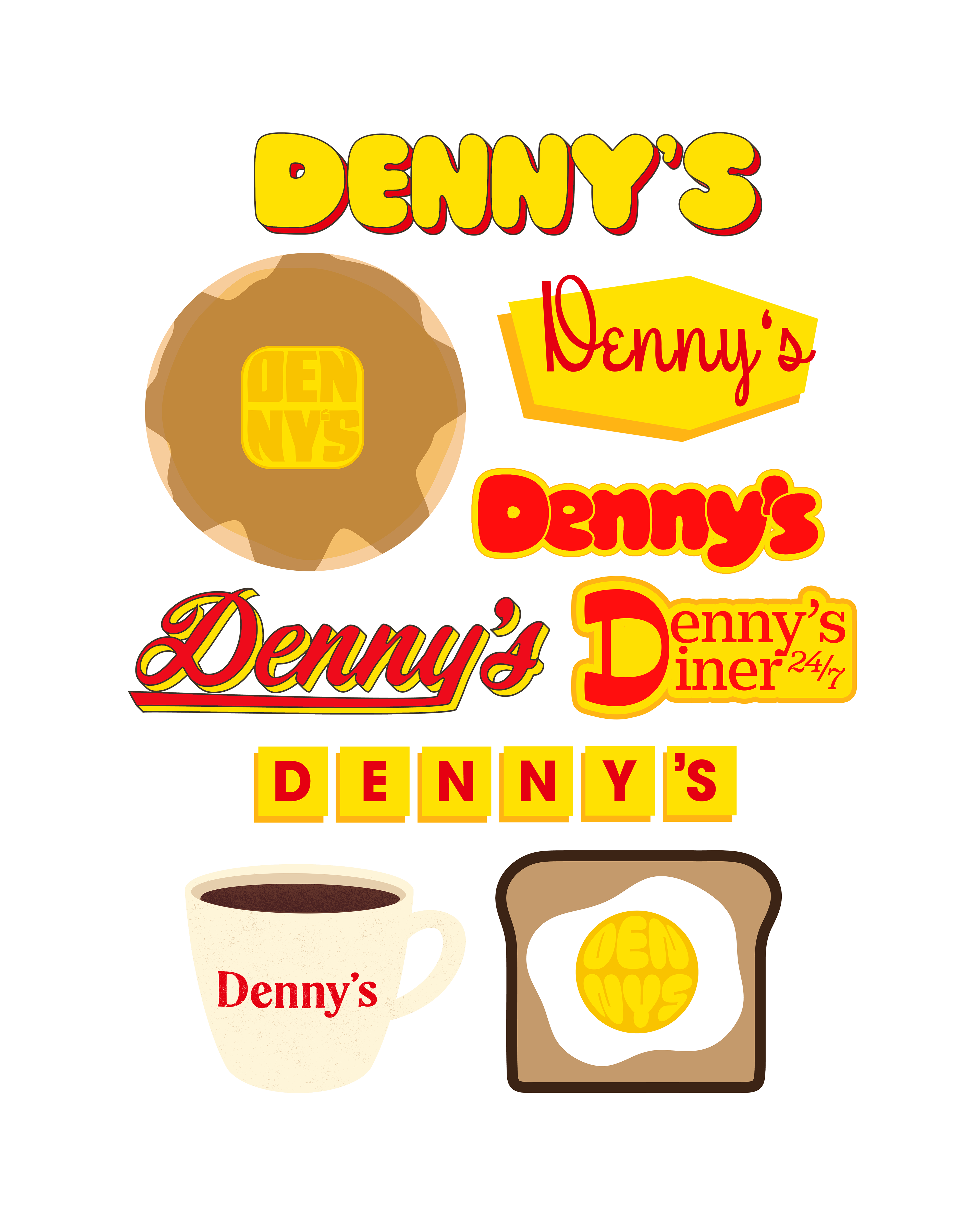 Denny's logo redesign exercise
