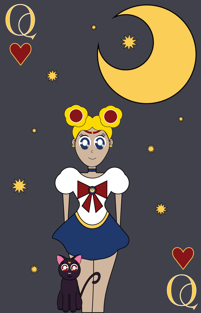 Sailor Moon & Luna