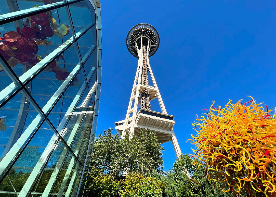 Space Needle From Chihuly Garden- Seattle, WA