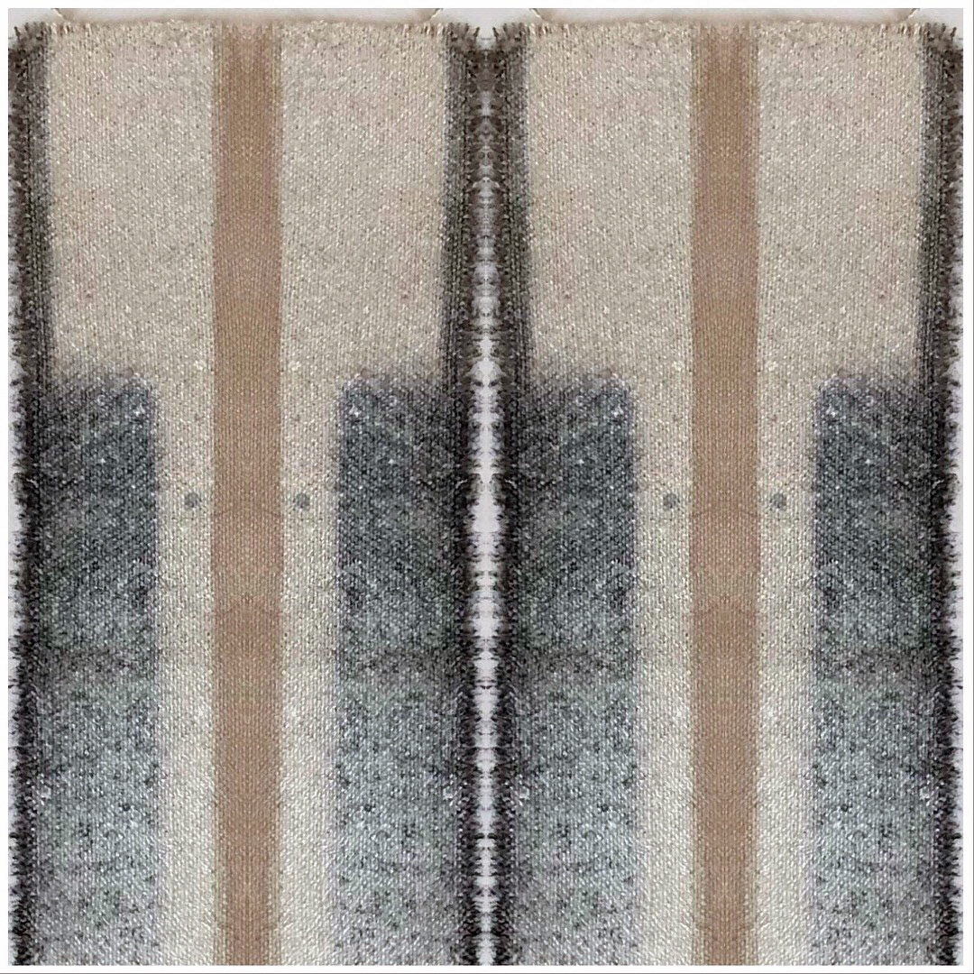 Textile - screen printing mixed with  hand painting