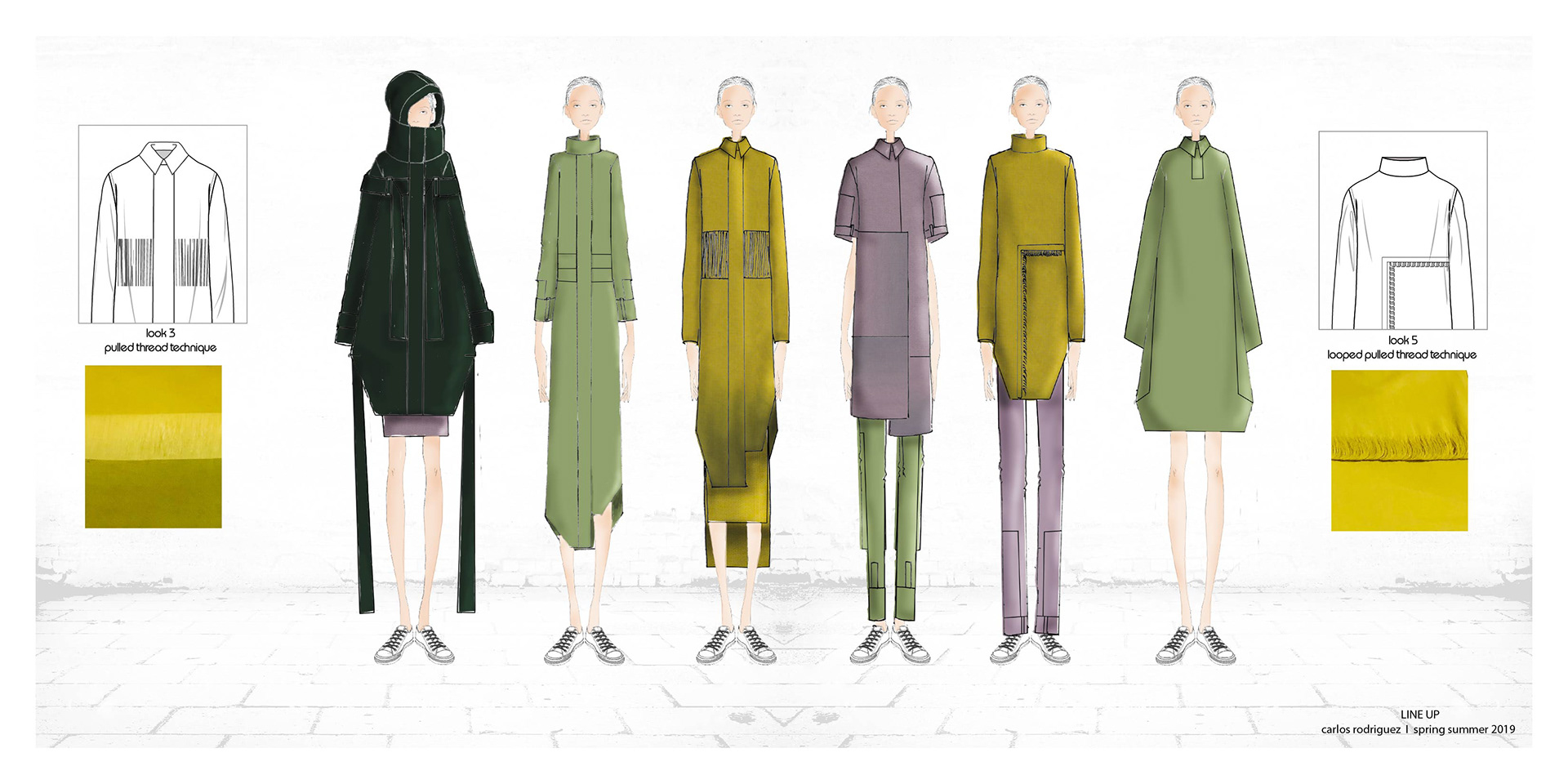 Illustrations of Line Up