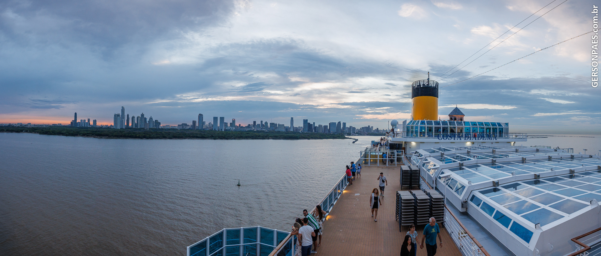 Costa Diadema e Buenos Aires, tamanho original 102cm x 42cm