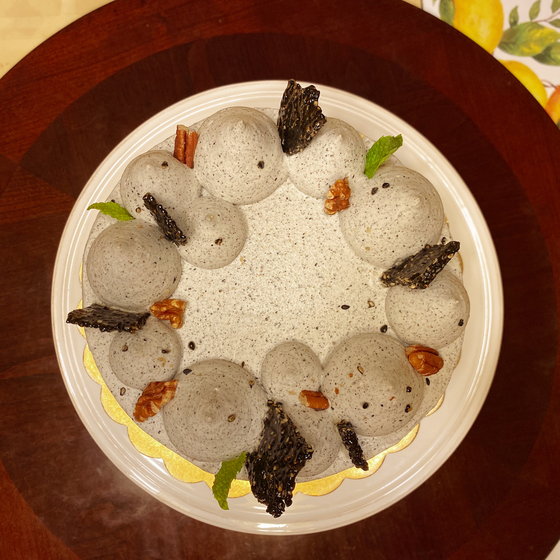 Black Sesame Chiffon Cake