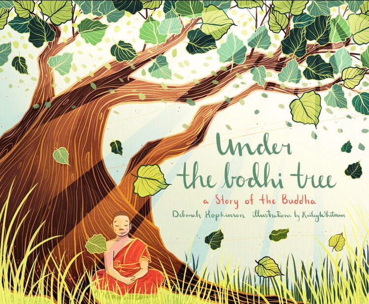 boy meditating under tree