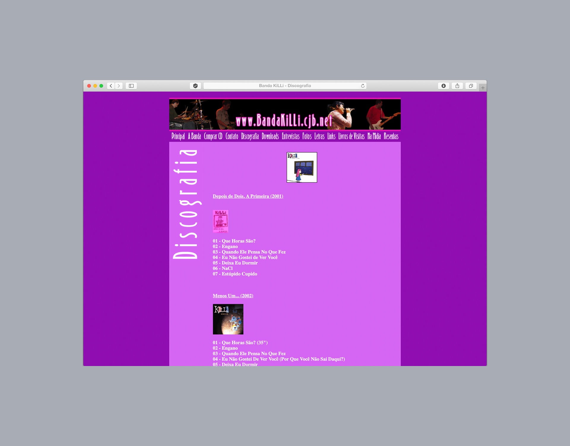 Website of the band "KiLLi"