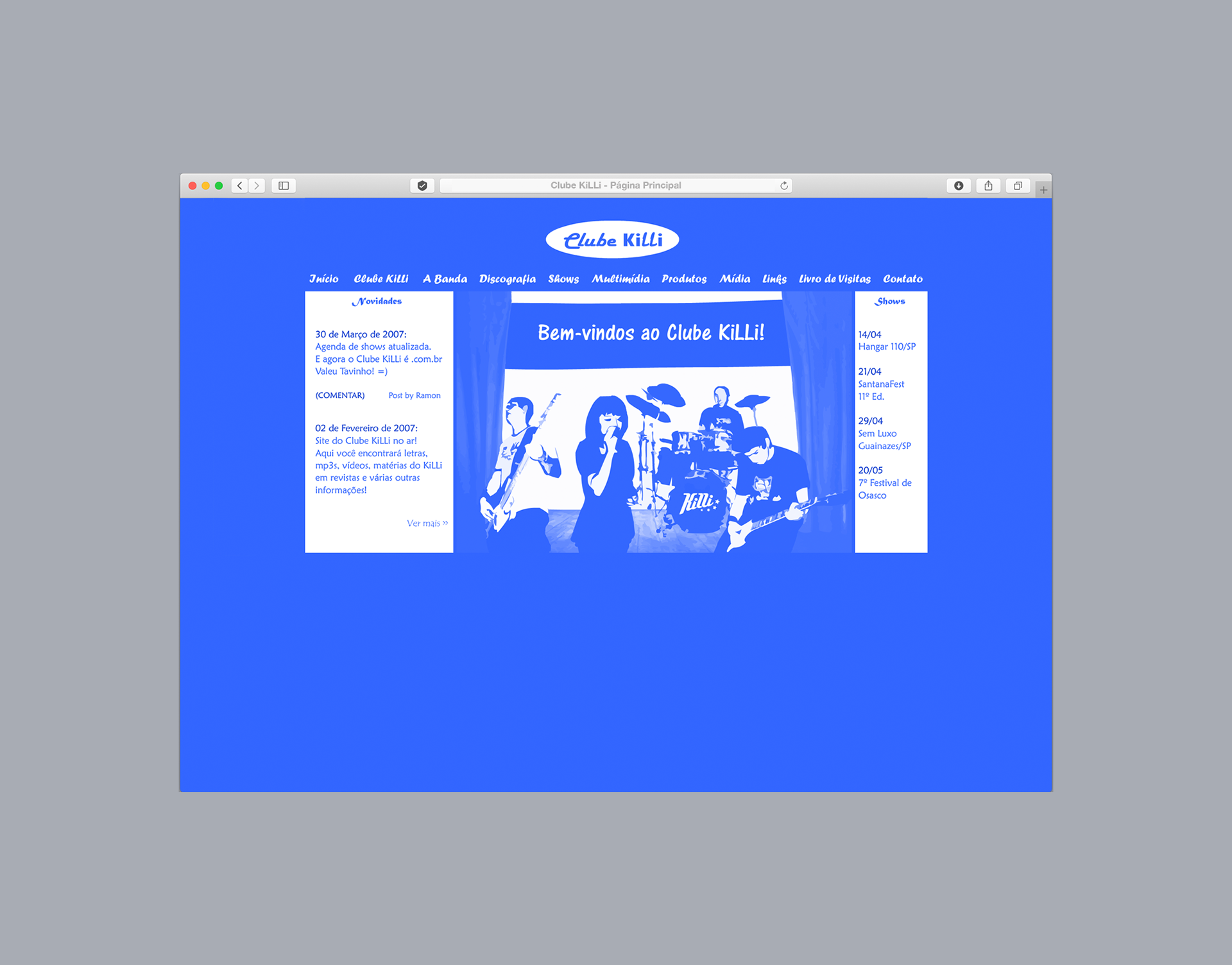 Website of the “Clube KiLLi”