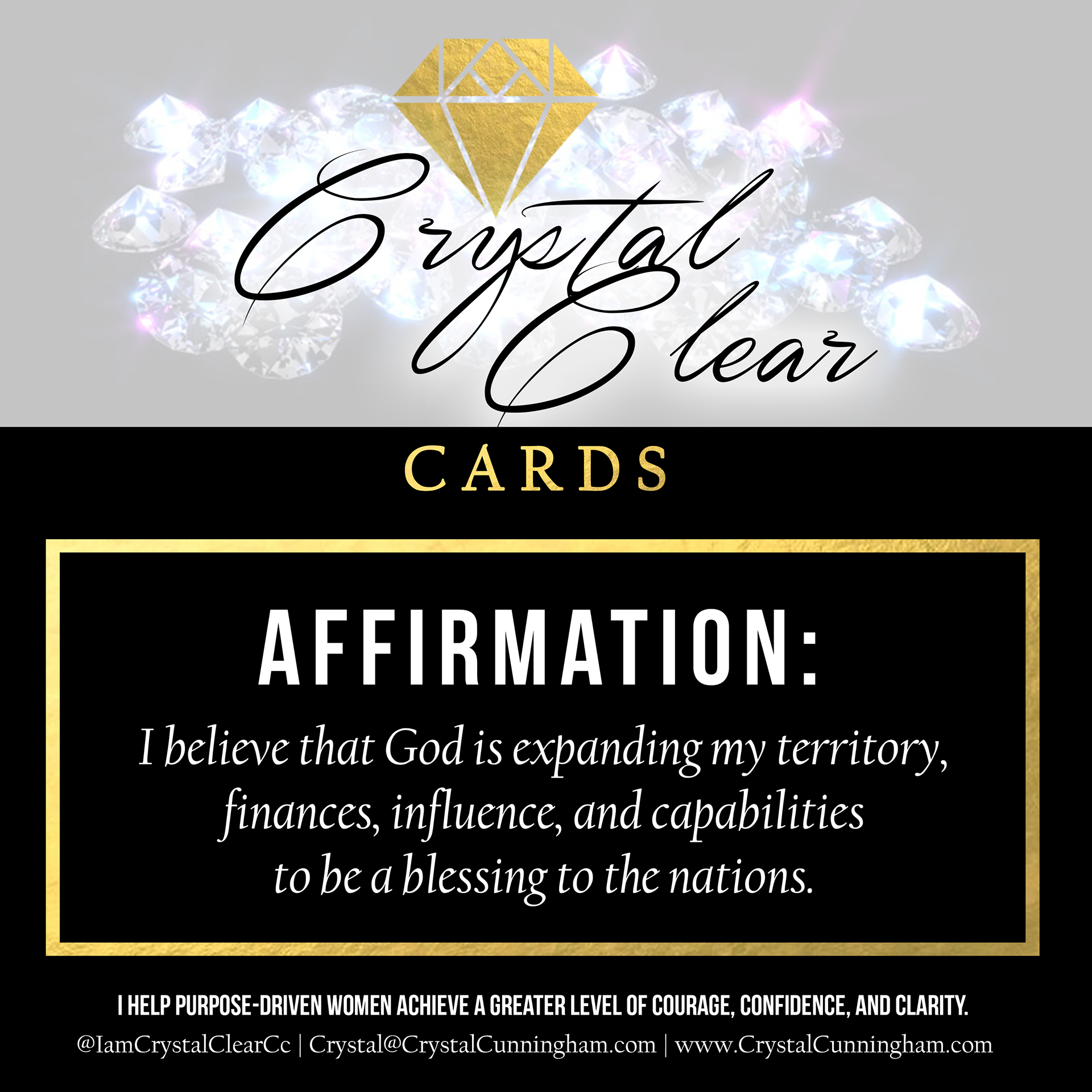 Book Promo Affirmation Card