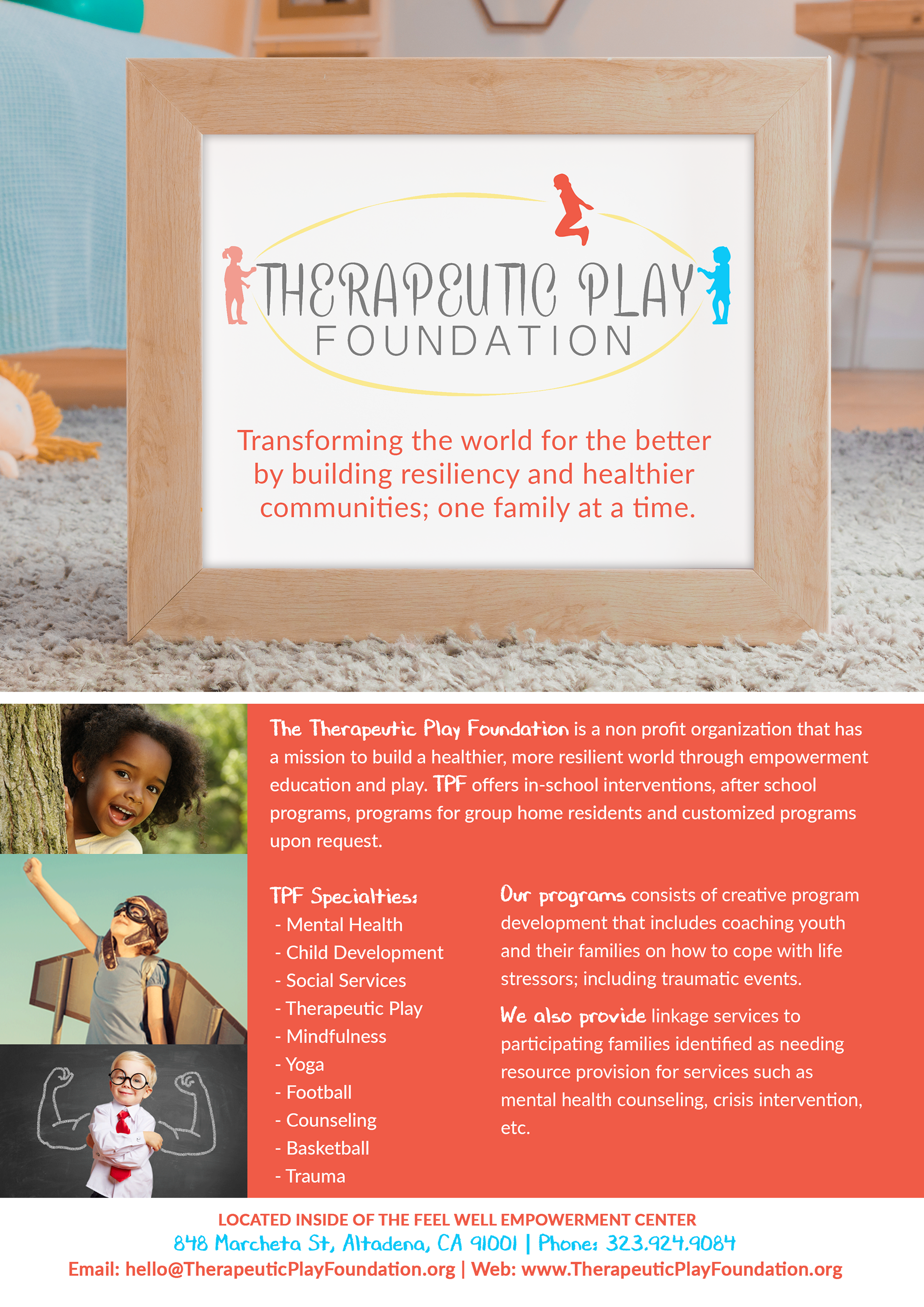 The Therapeutic Play Foundation - Flyer