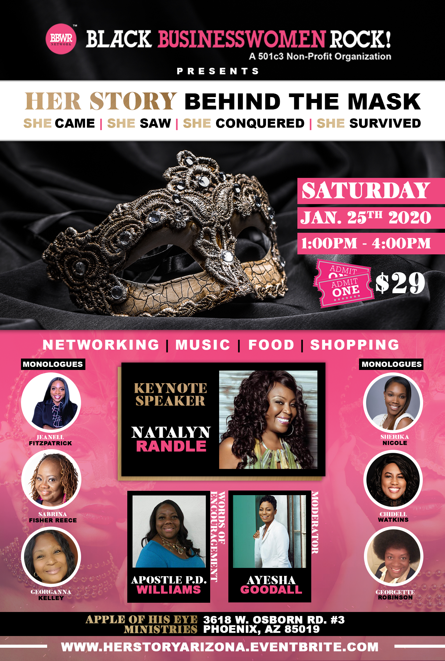 Black Business Women Rock - Flyer