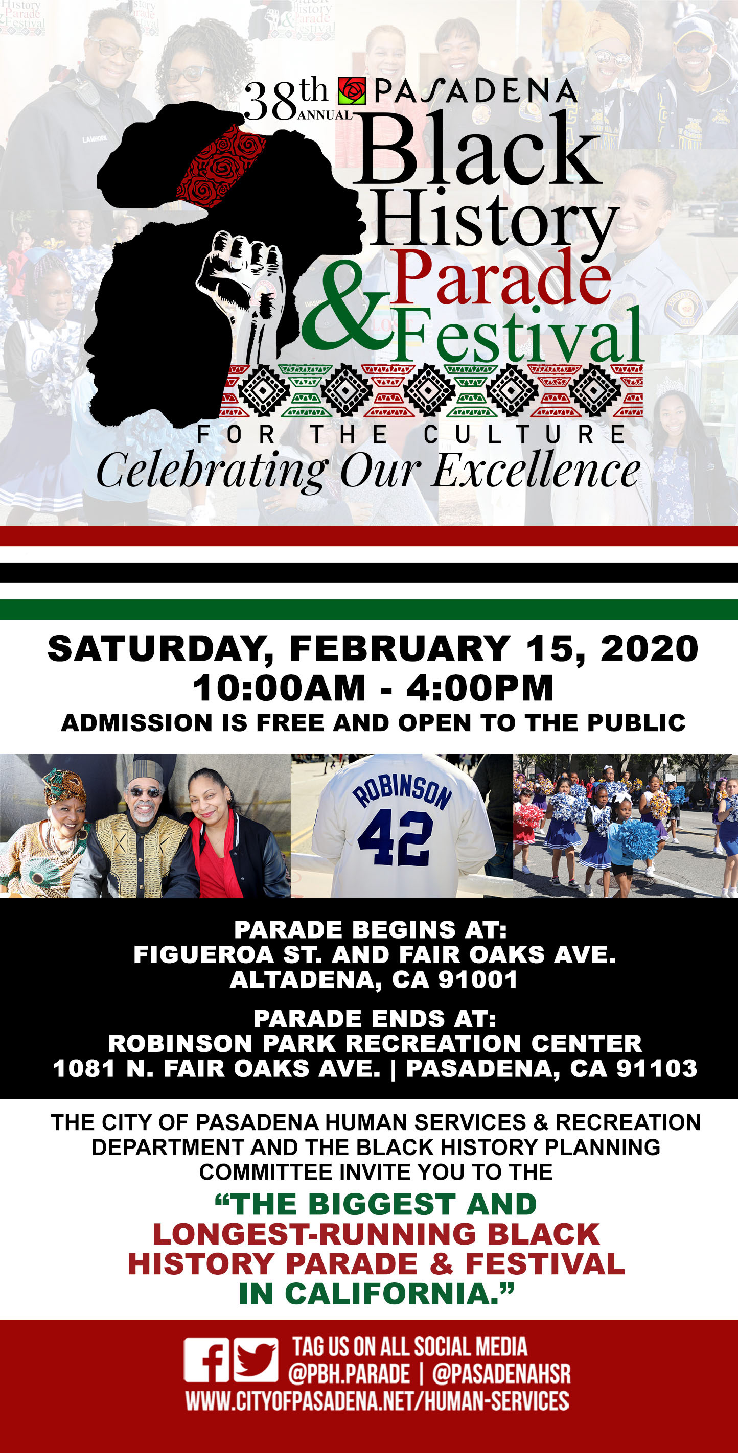 Pasadena Black History Parade Door Hanger