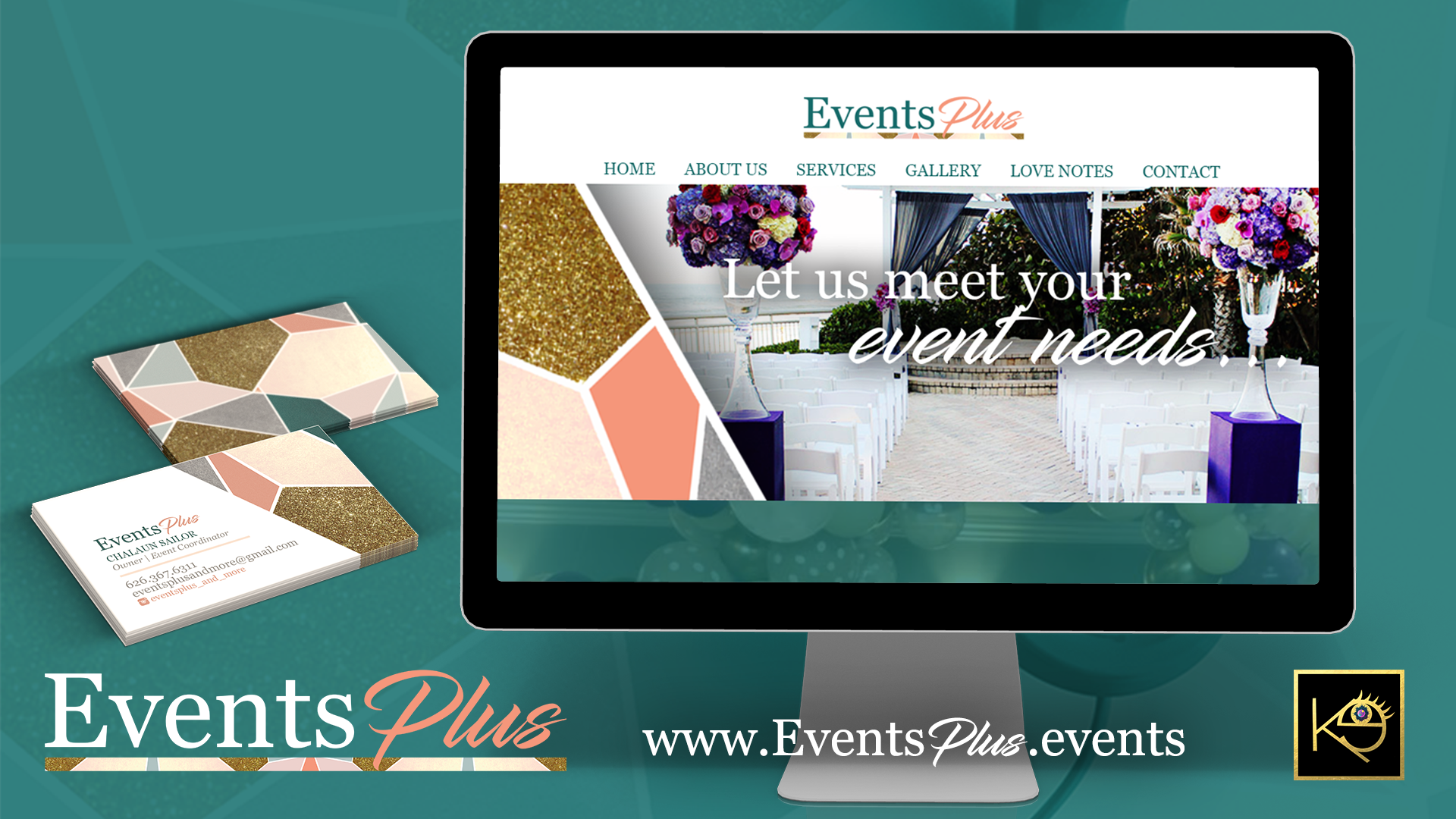 Logo, Business Cards + Website Design