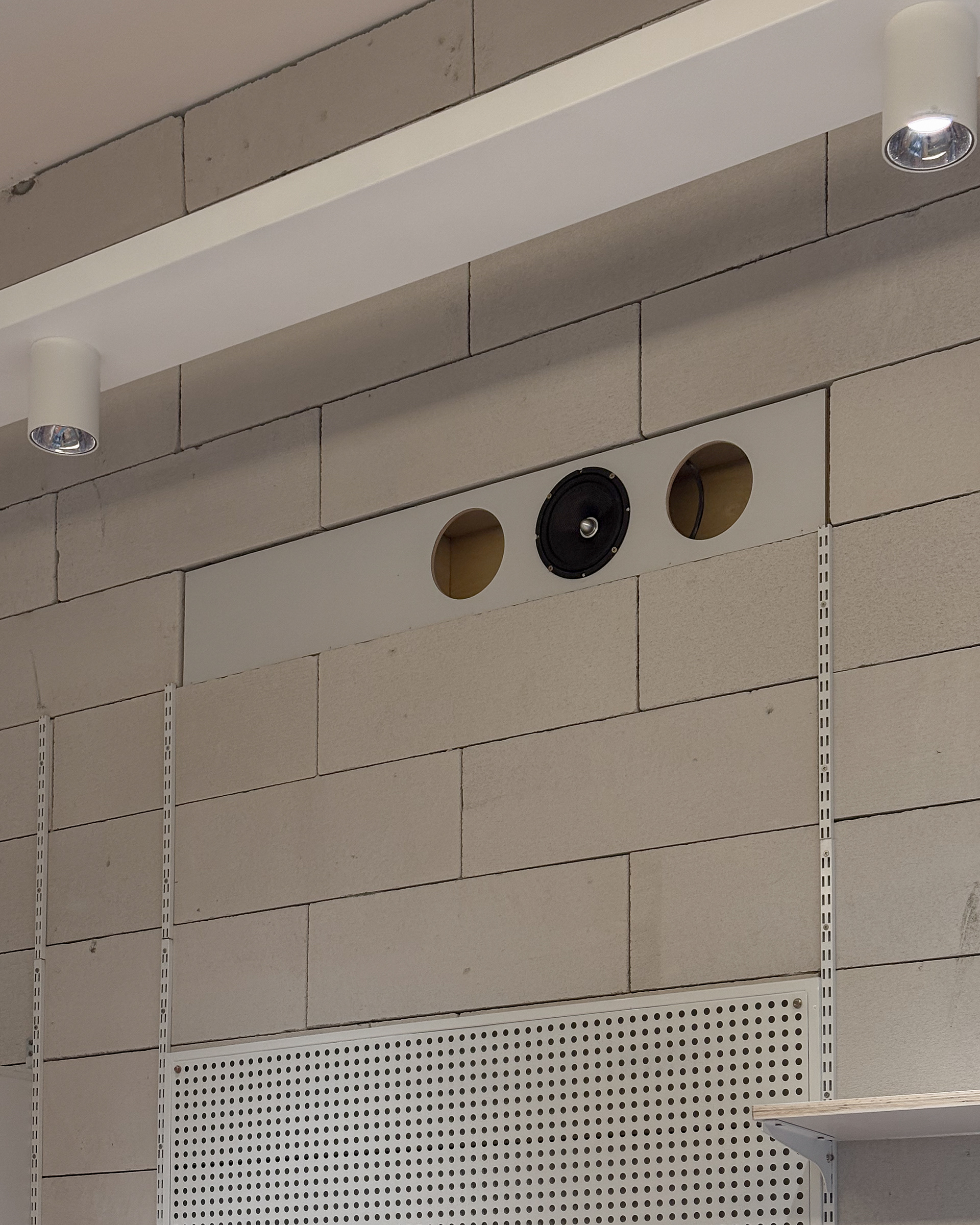 built-in wall sound system