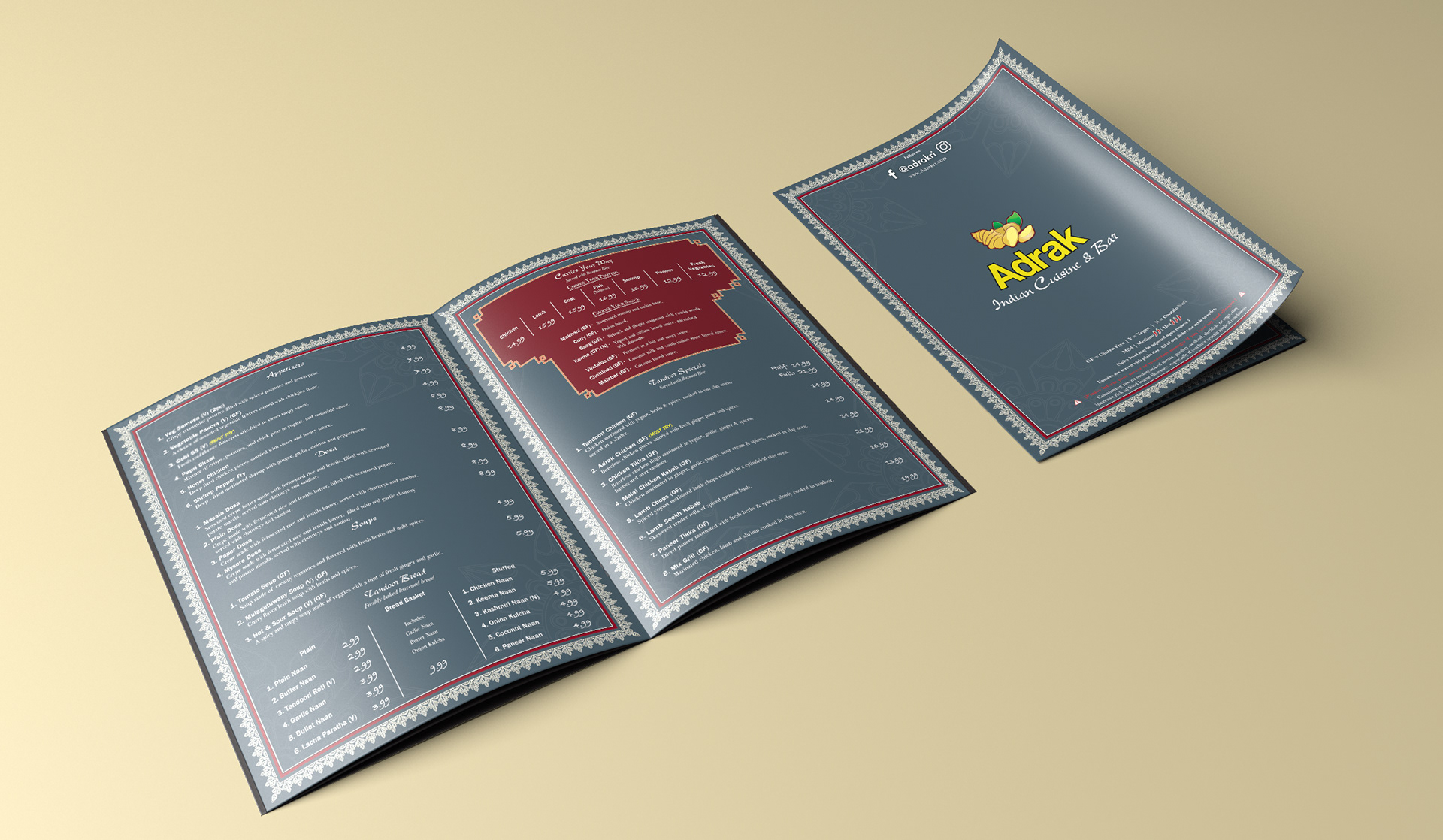 Dine-in Menu