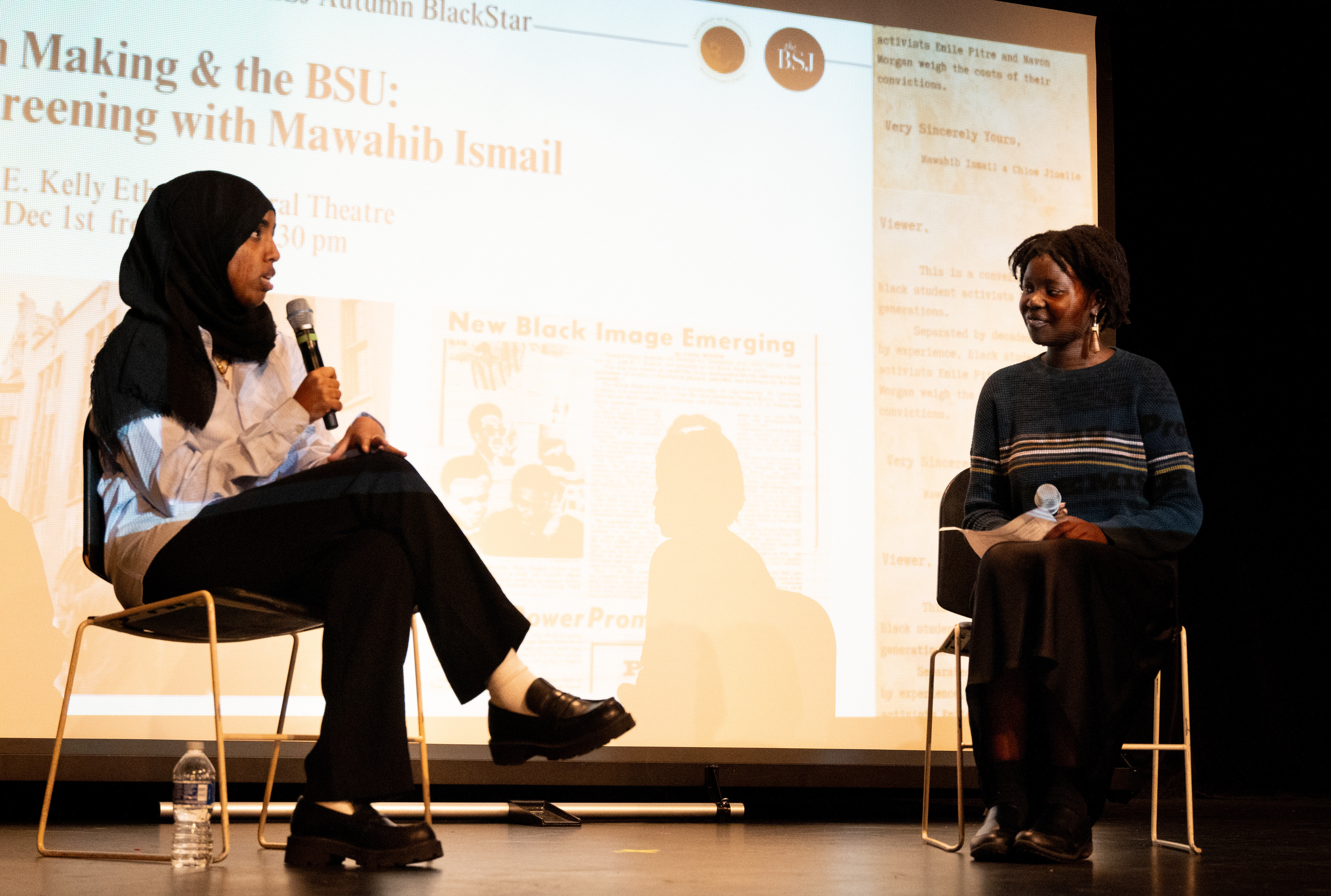 Angelina Interviewing Mawahib