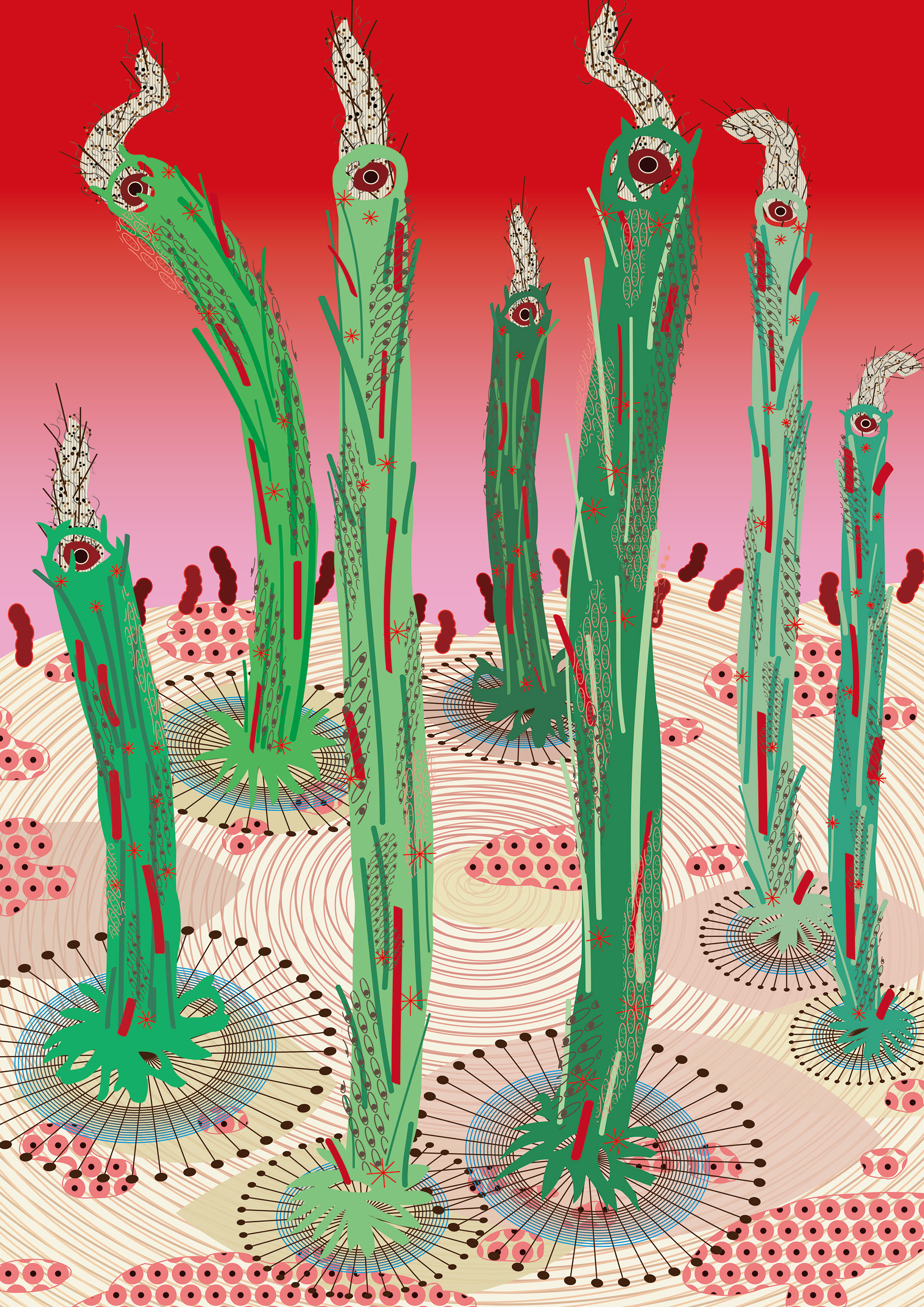 초록 길쭉이들 Long Green Thingies