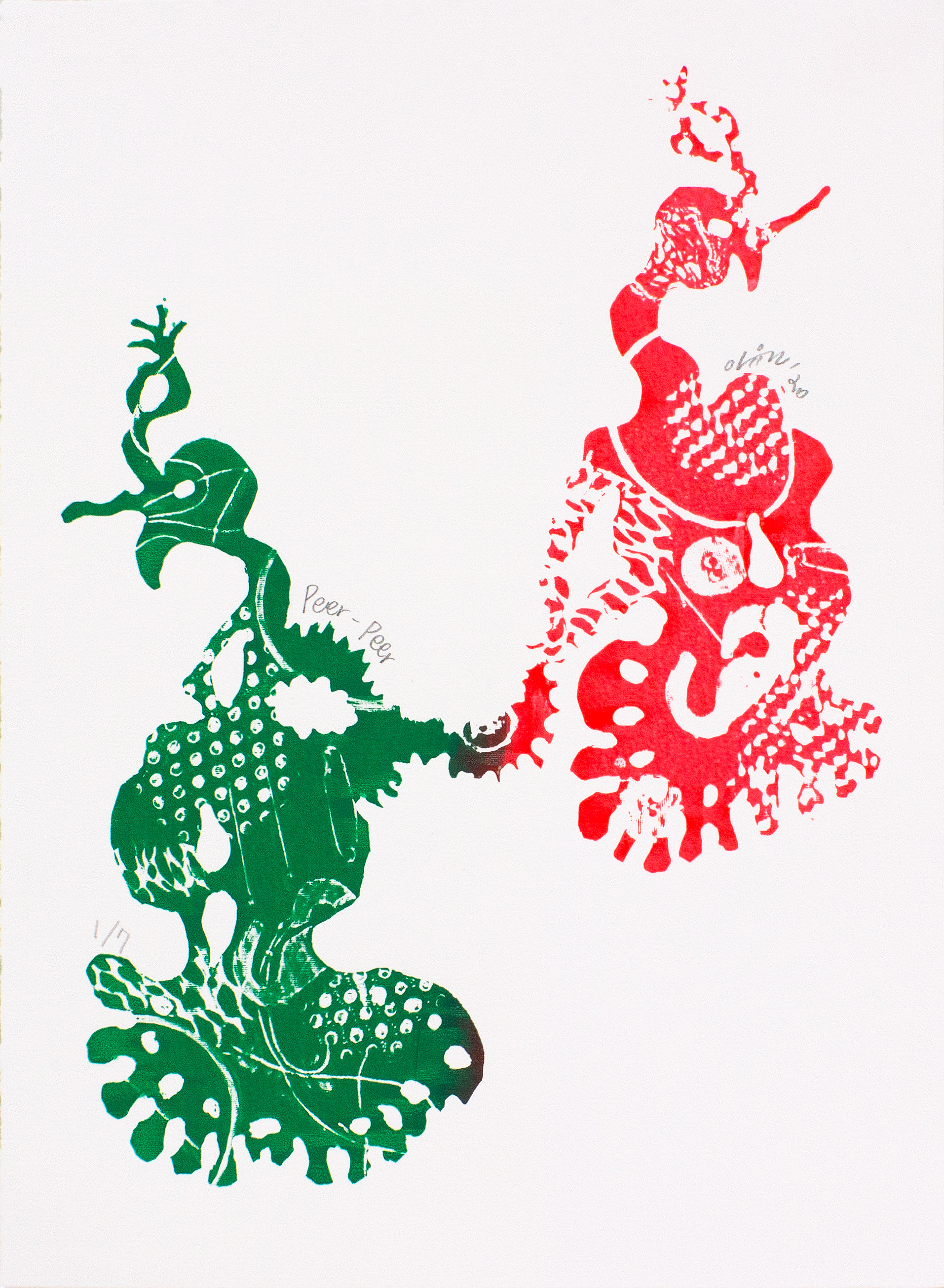 Peer-Peer, 2020, 30x22cm, 파브리아노지에 실크스크린, 1/7