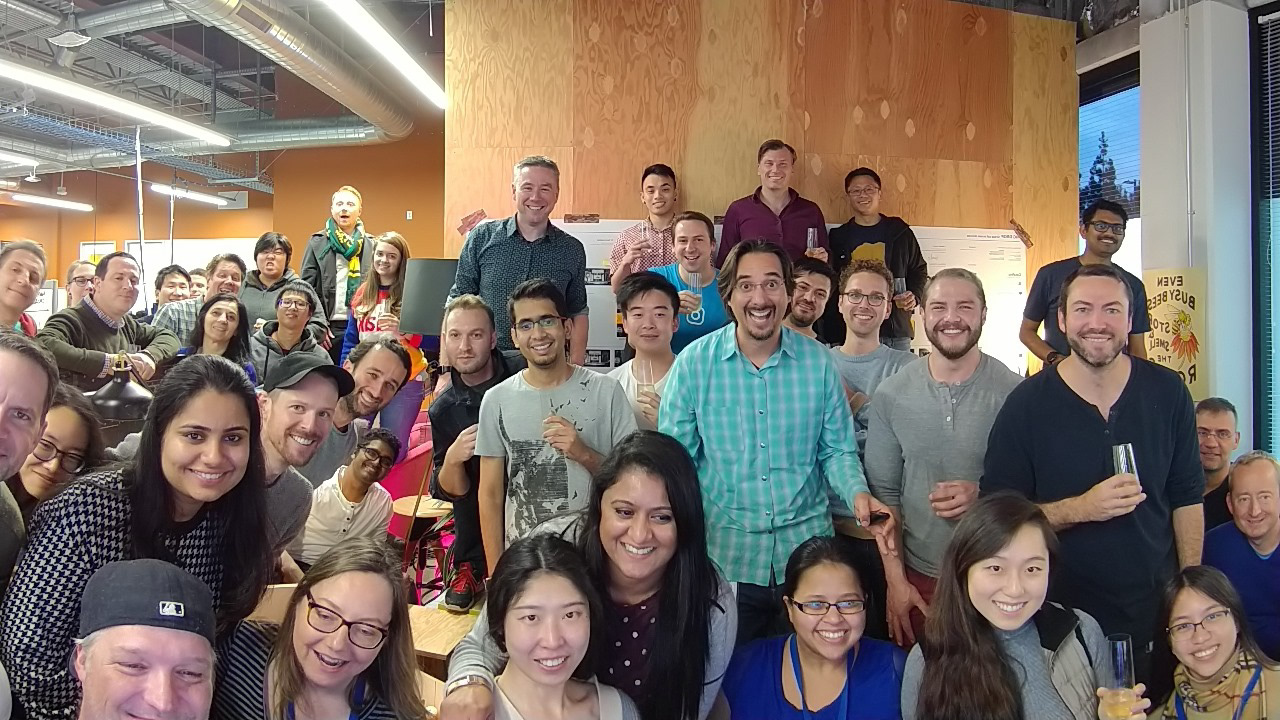 Celebrating with the XFN team