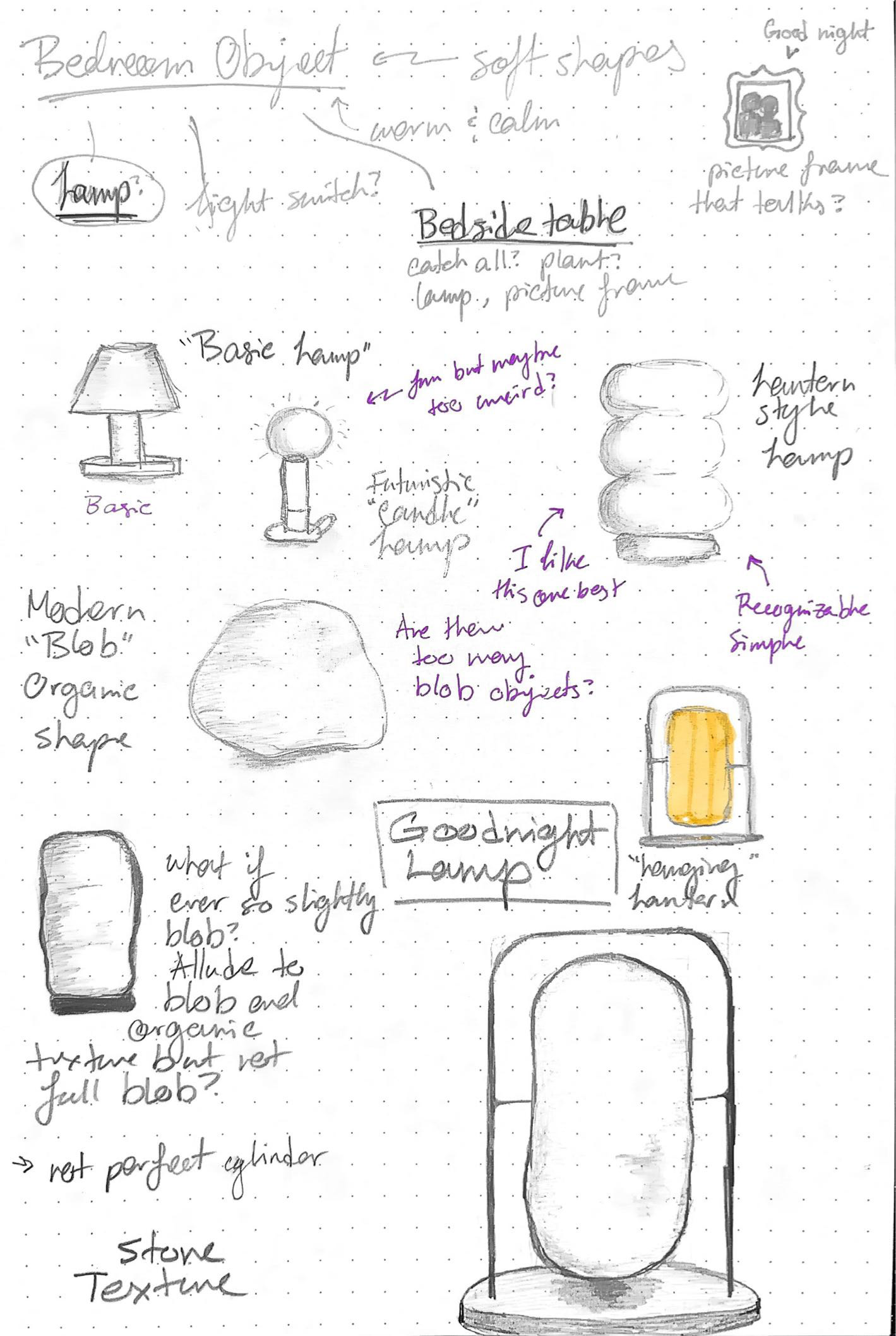 Ideation Sketches: Lamp