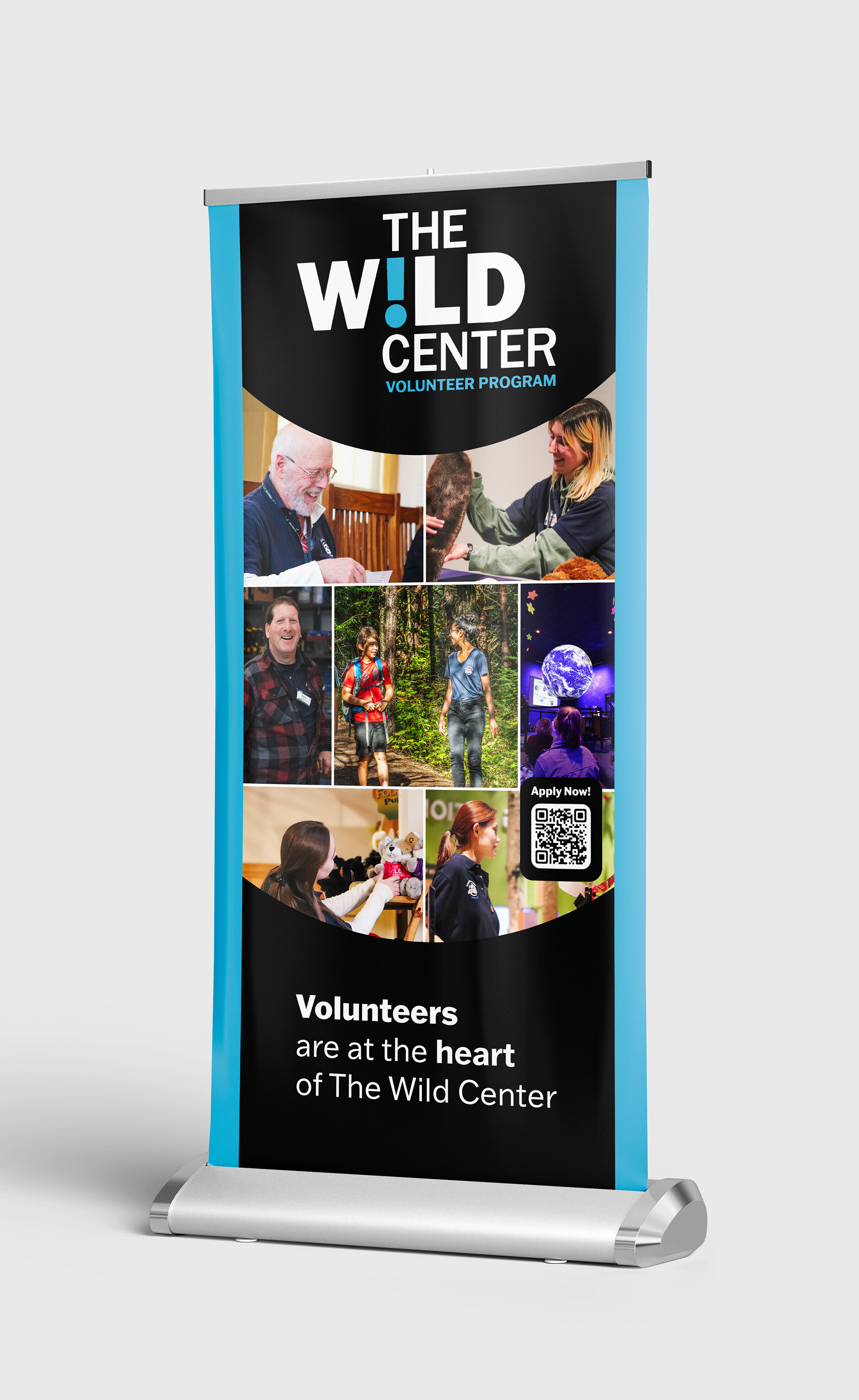 Banner promoting The Wild Center volunteer program