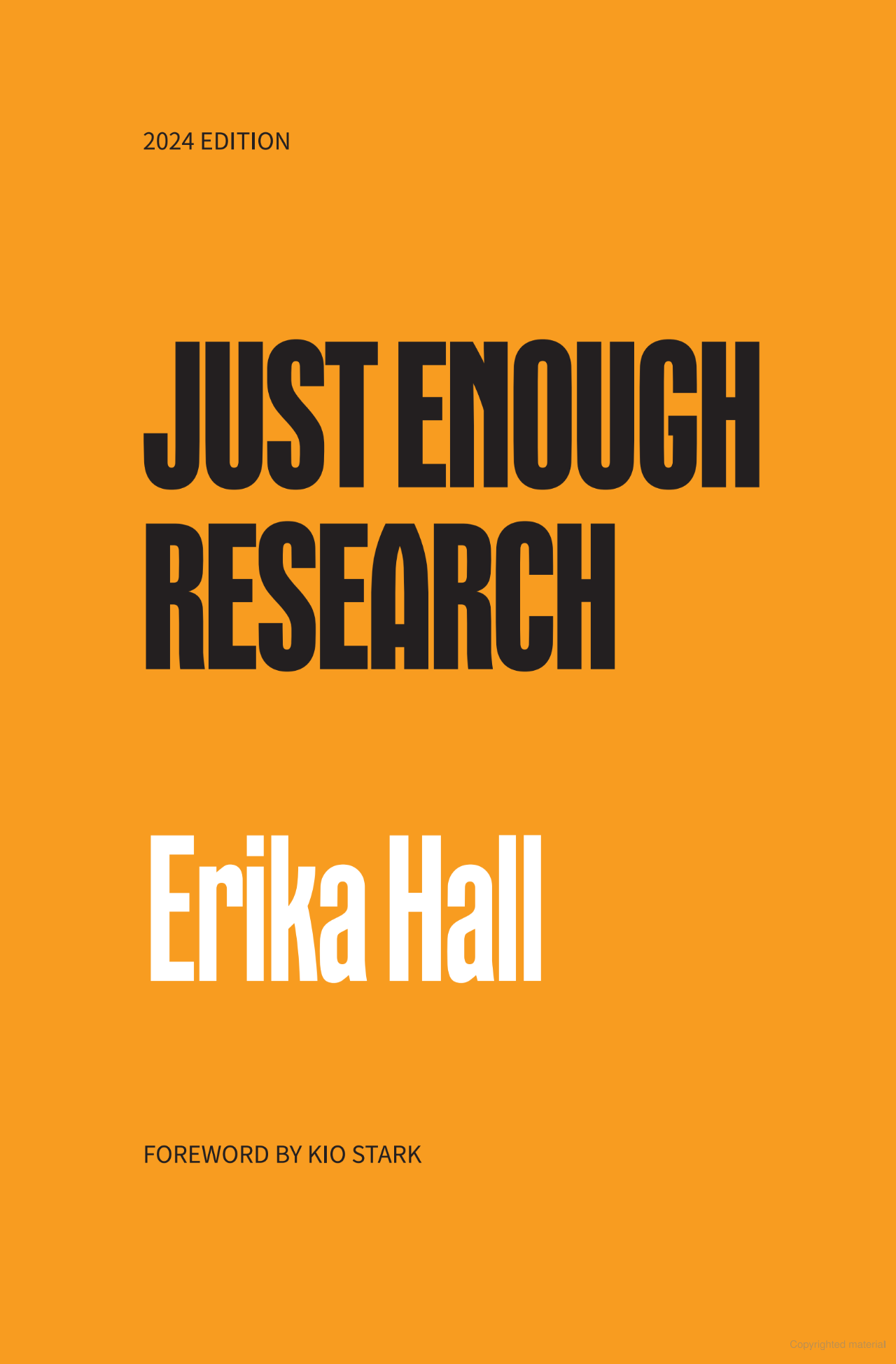 Just Enough Research by Erika Hall