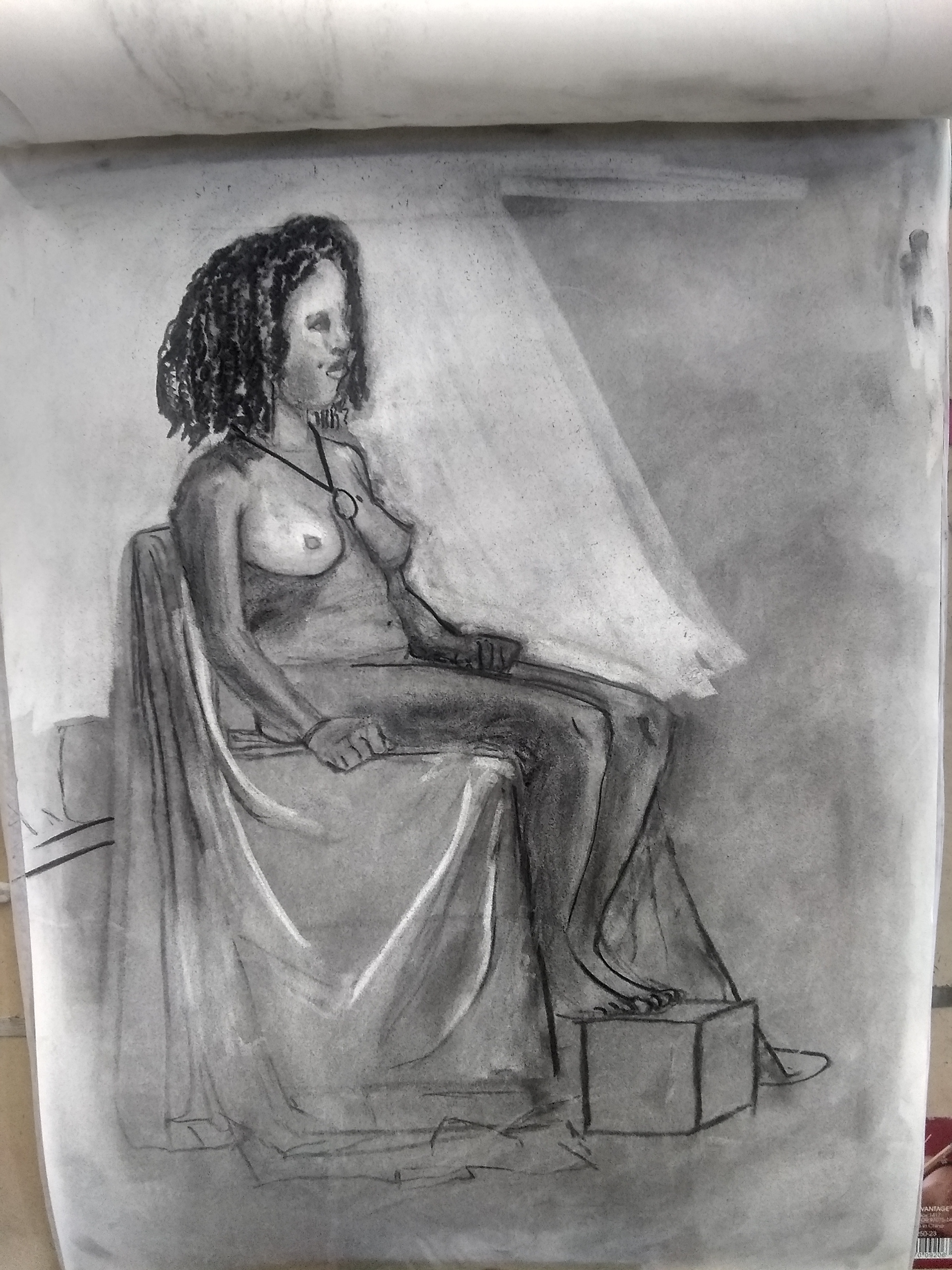 Charcoal life Illustration