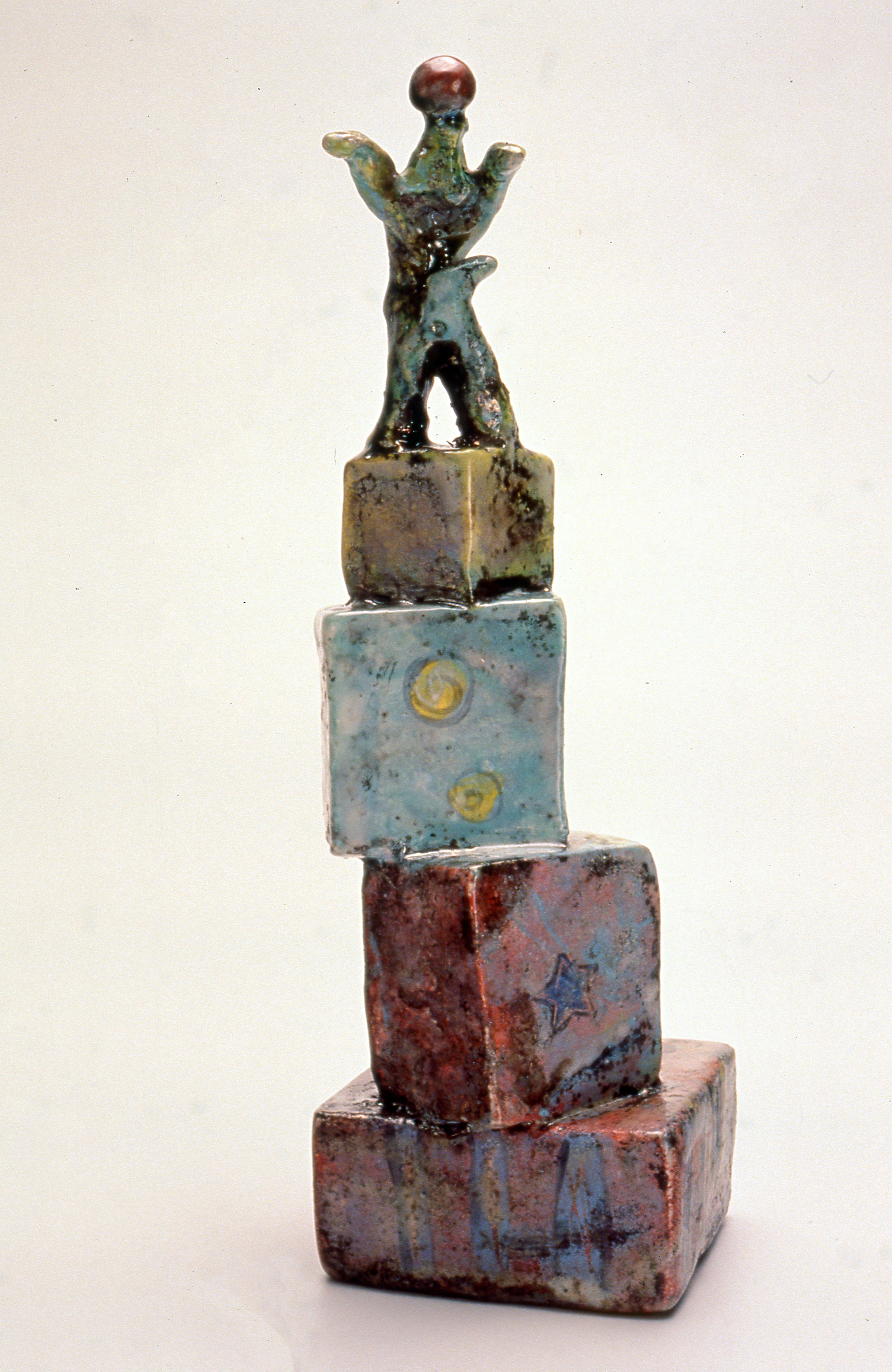 Dog with Boxes h. 24cm
