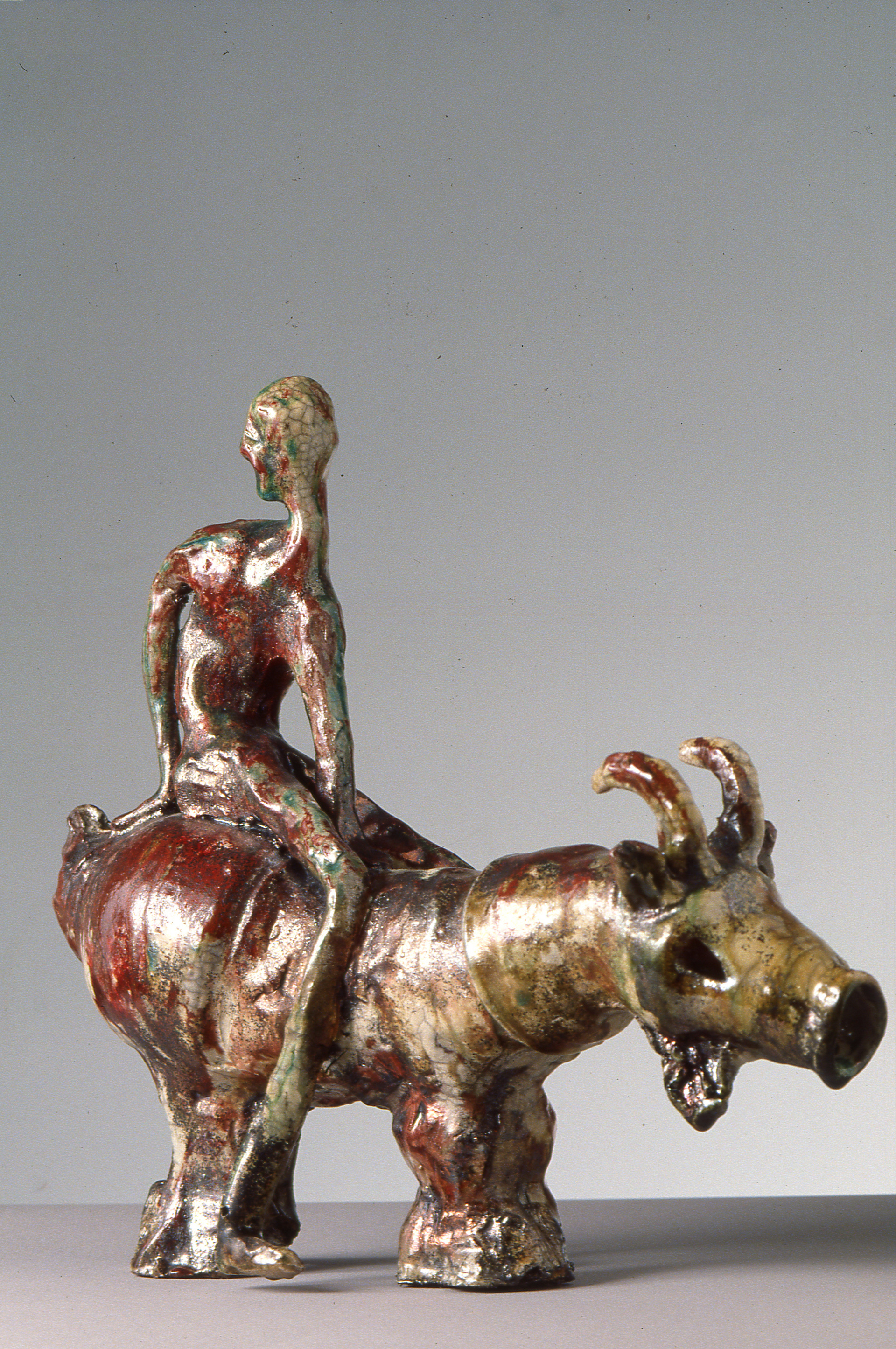 Goat with Figure h. 31cm