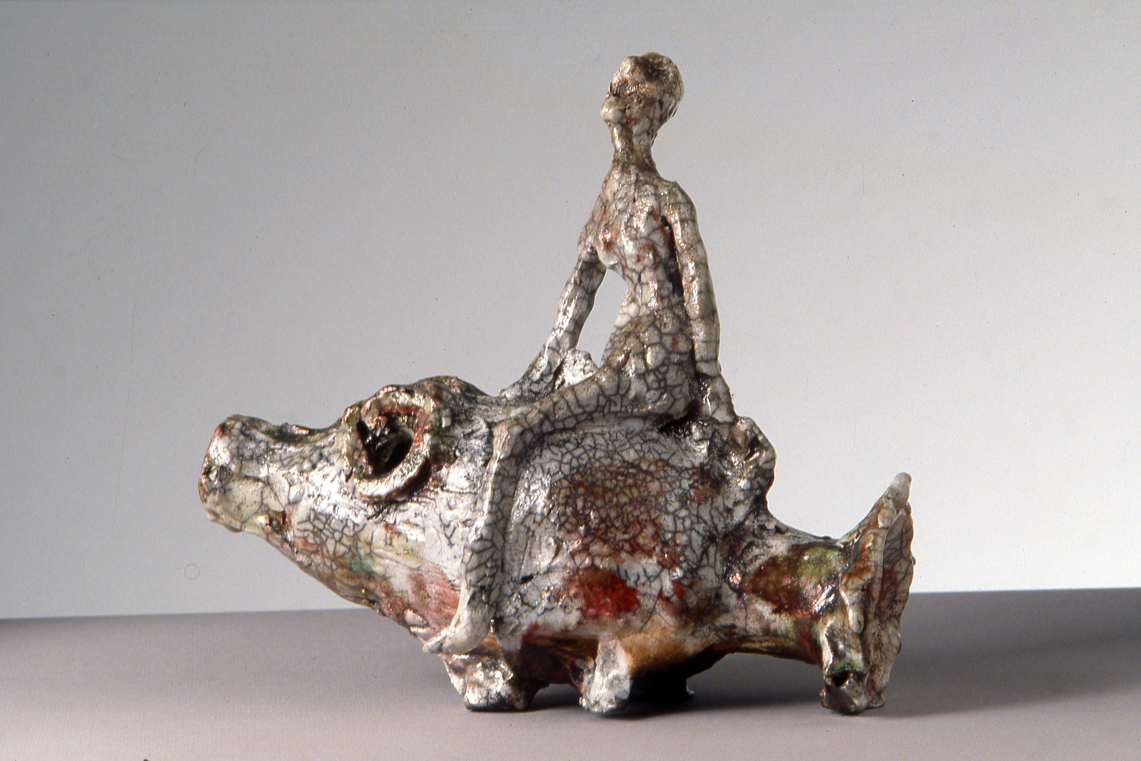Goldfish with Figure h. 20cm