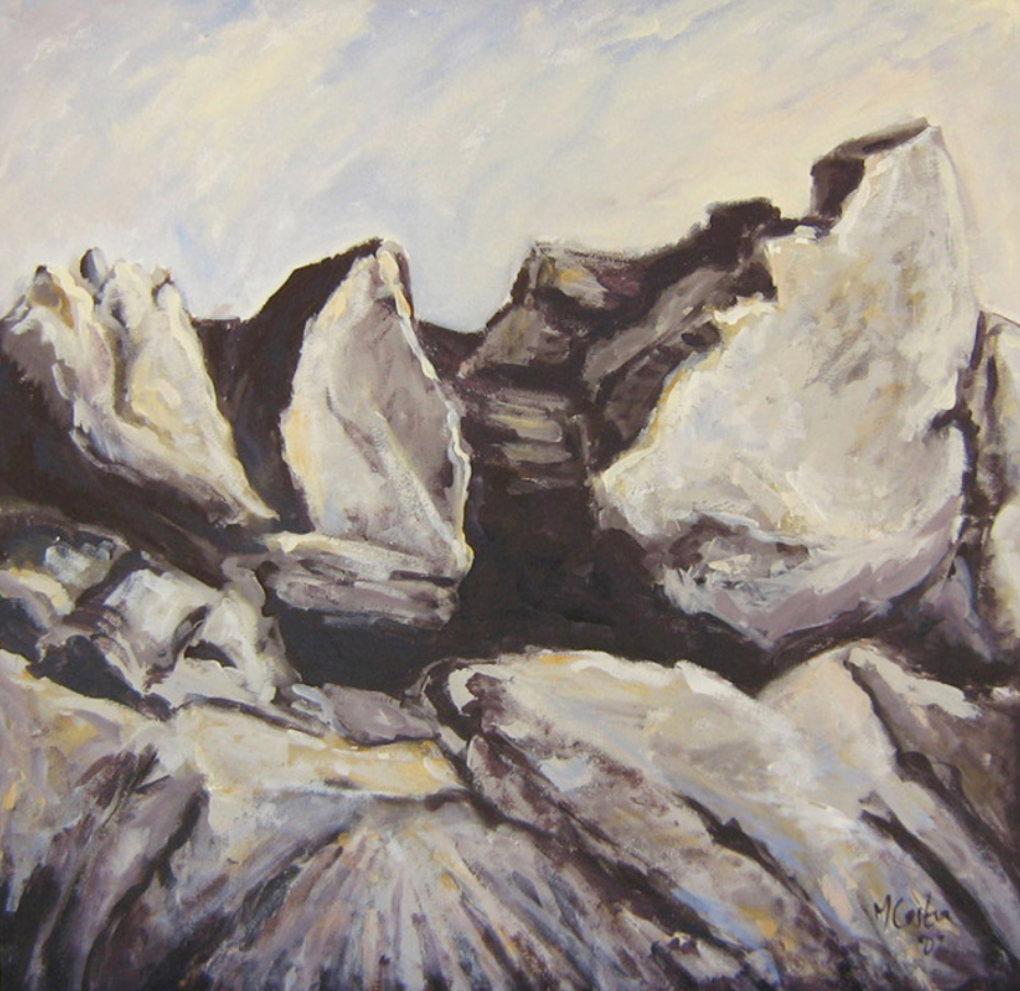 ROCKS 80 x80cm Acrylic on canvas