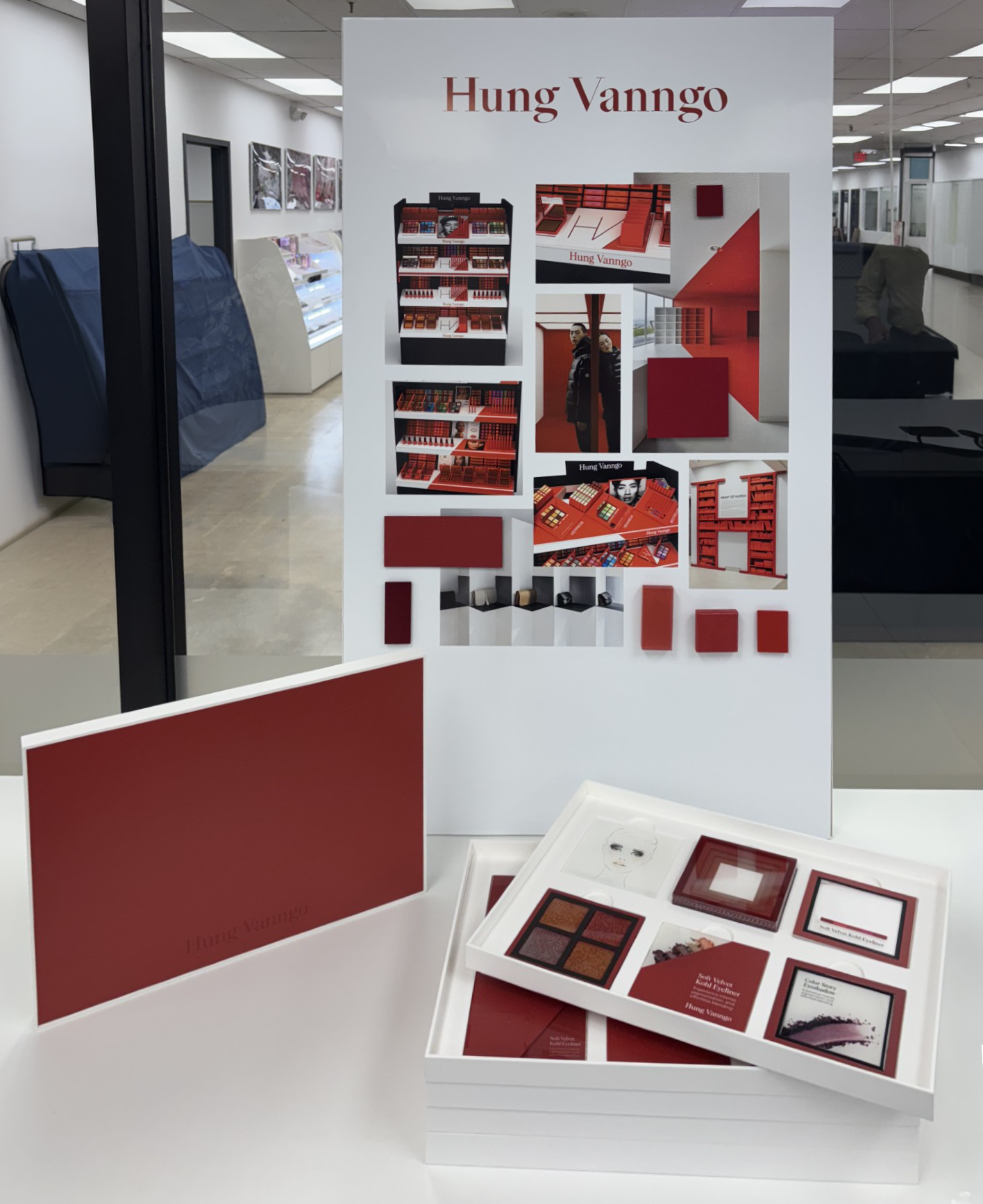 Curated materials coffret with design mood-board