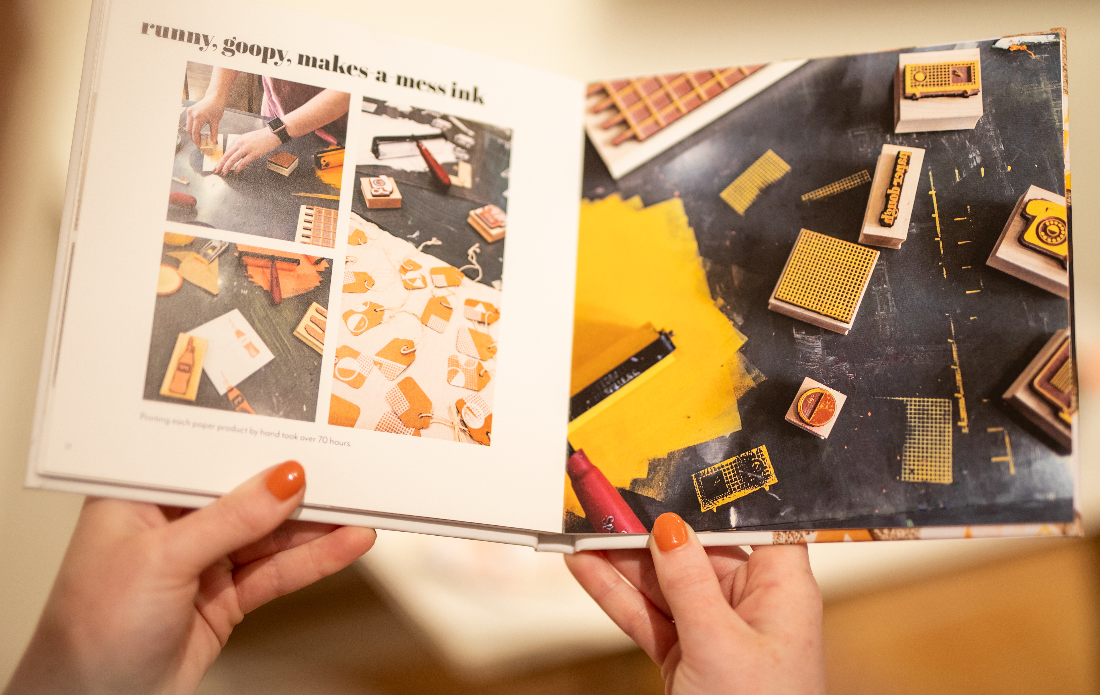 Designer Lacie Lehman's thesis project involving paper brand and stationary