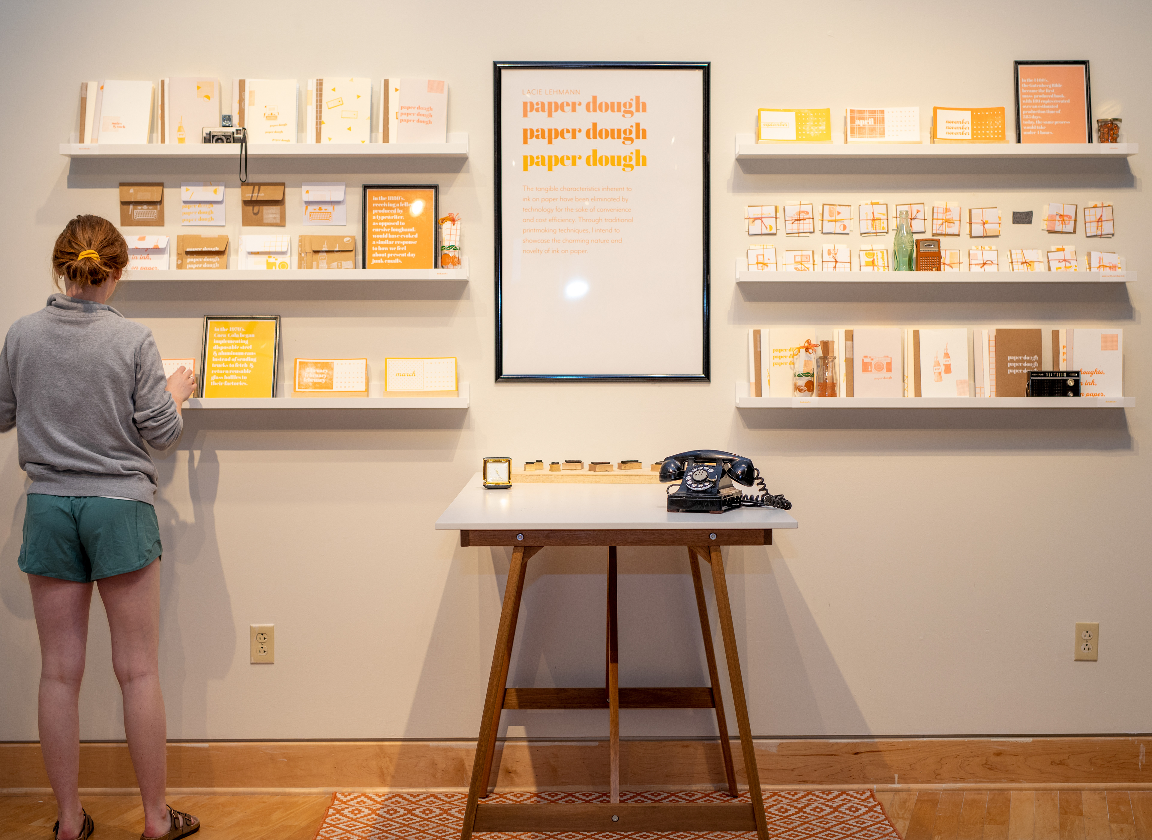 Designer Lacie Lehman's thesis project involving paper brand and stationary