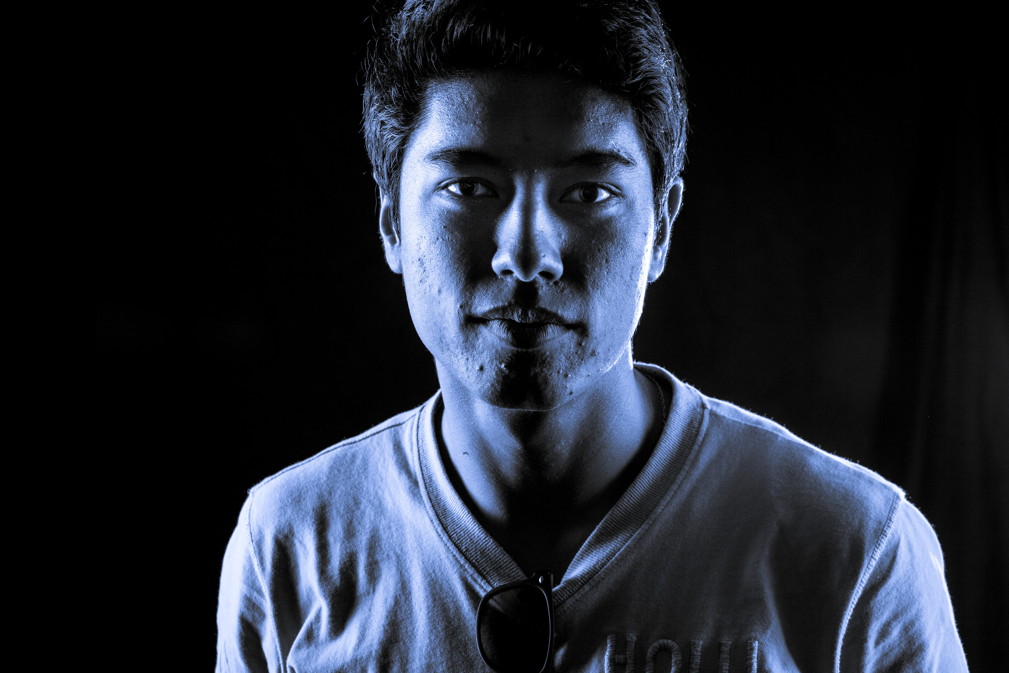 Studio lighting demo day using gels