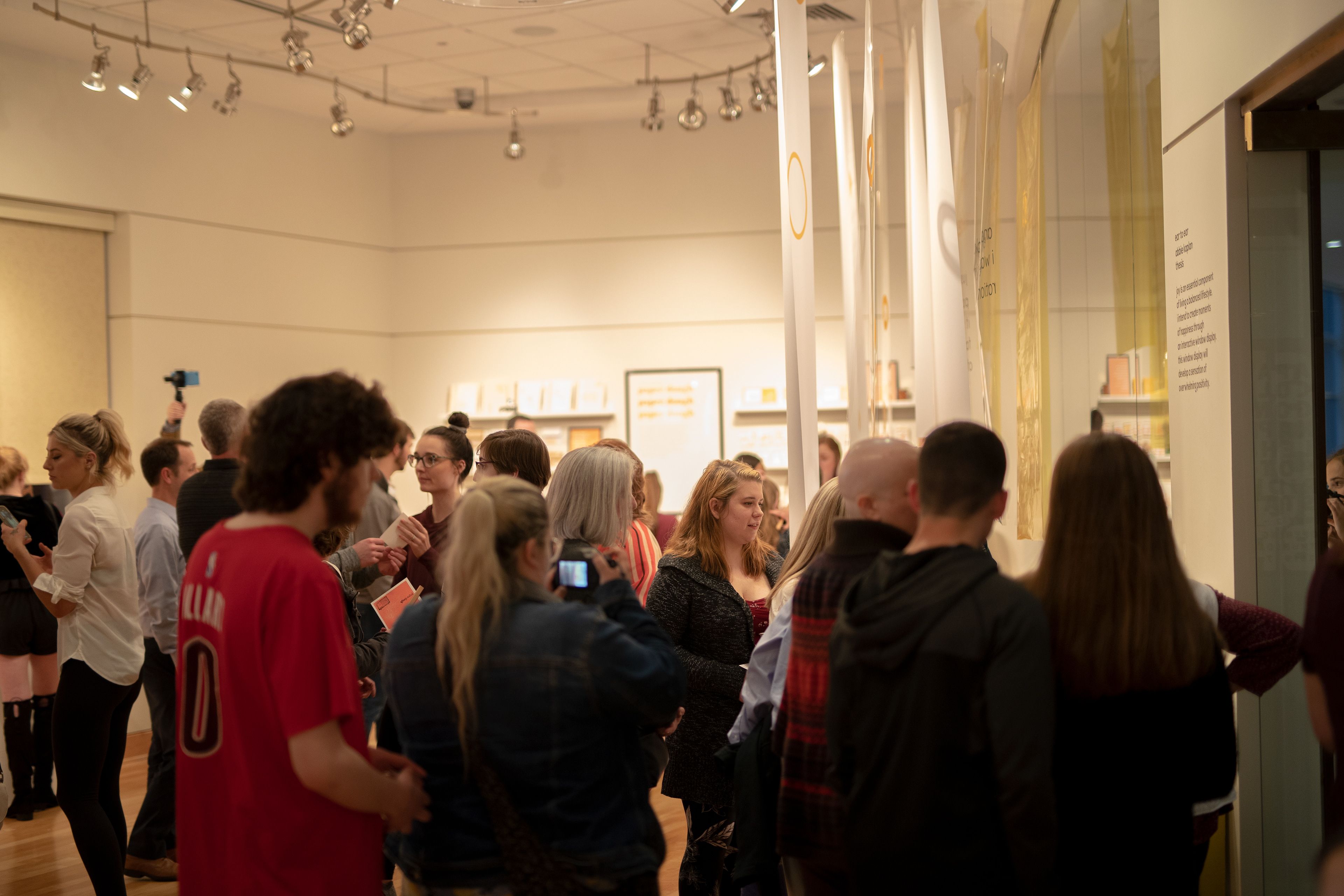 Graphic Design BFA Opening Reception in the Boyle Family Gallery, Scheidegger Center for the Arts