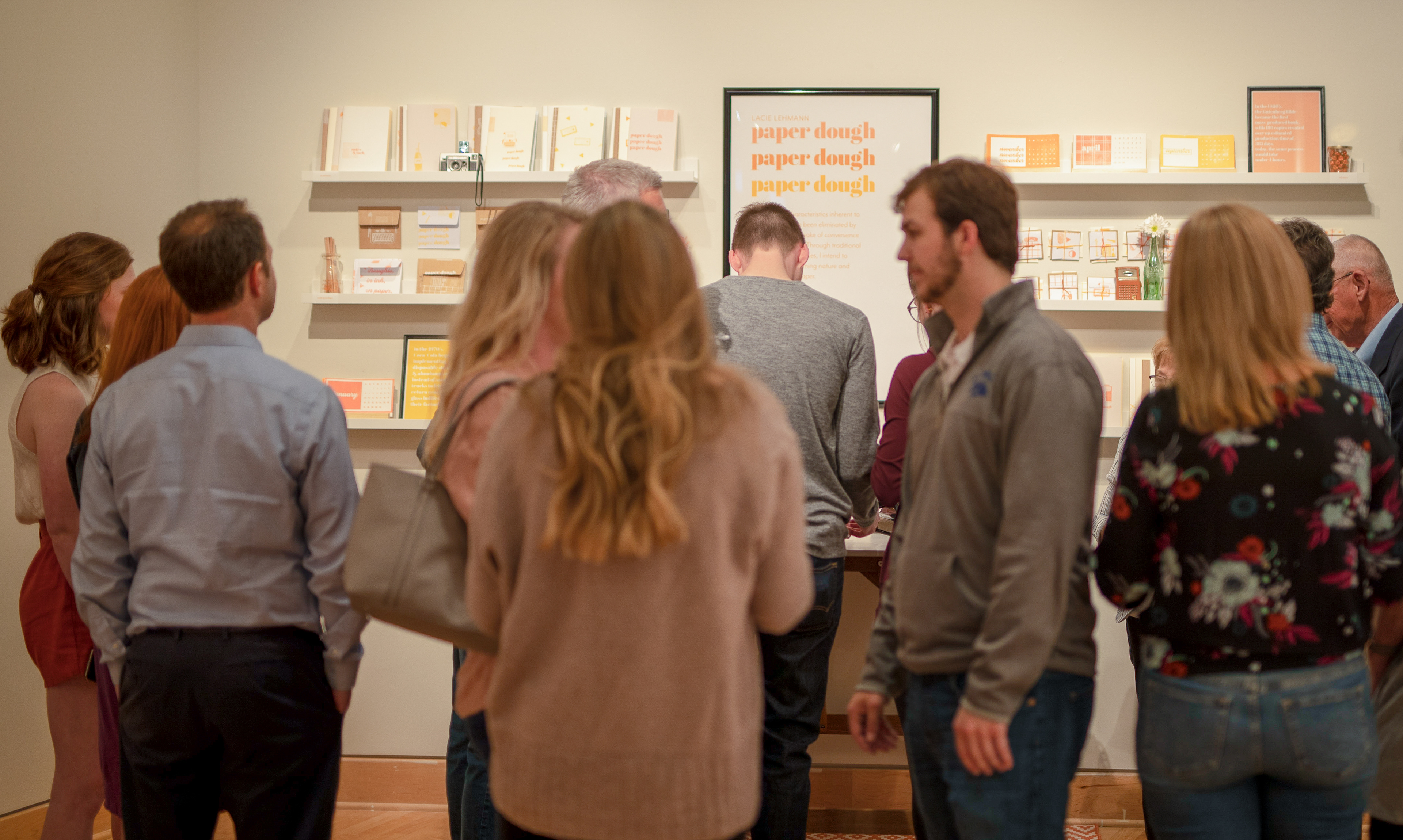 Designer Lacie Lehman's thesis project involving paper brand and stationary 