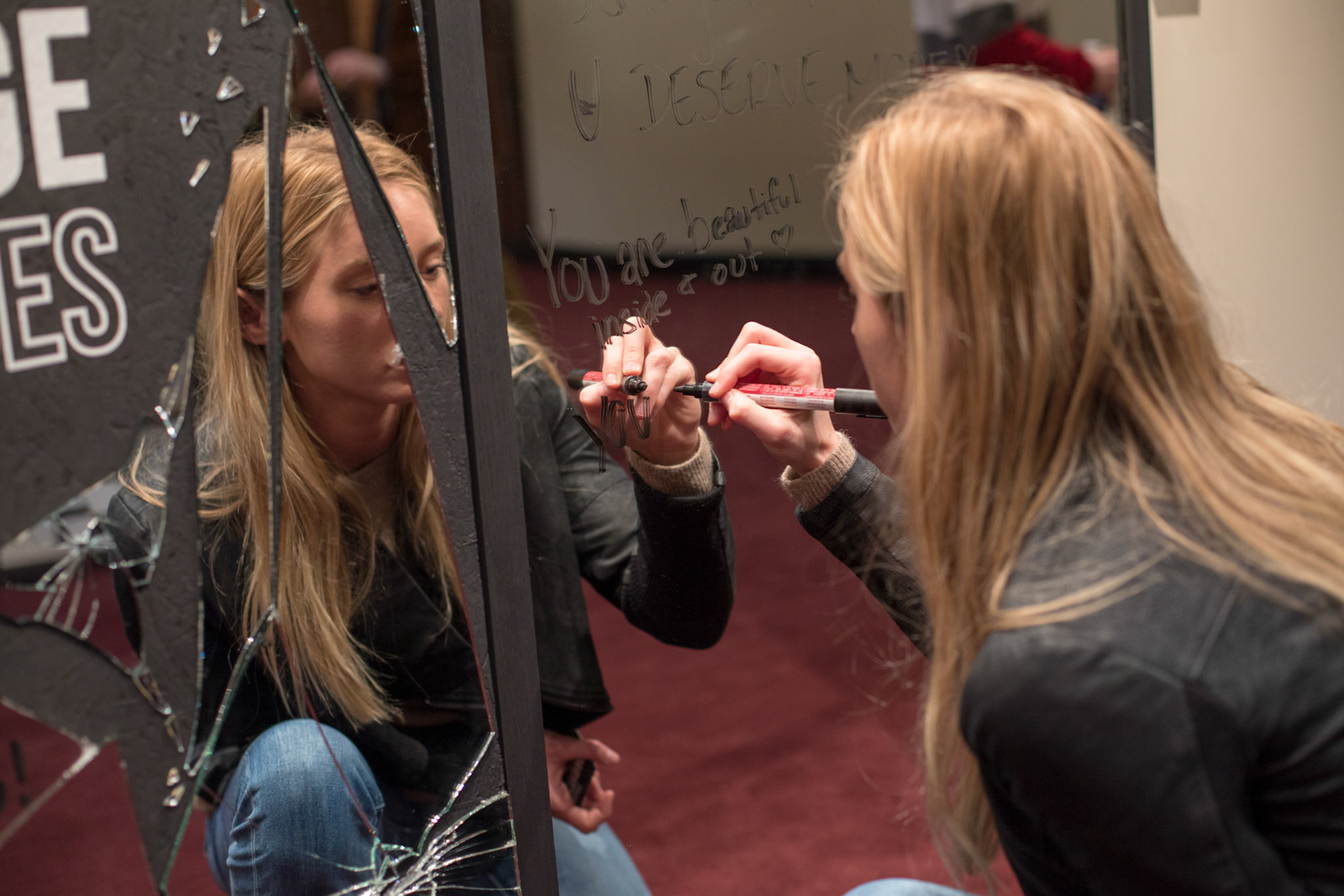 Designer, Haley Gamber's thesis project dealing with sexual assault victims