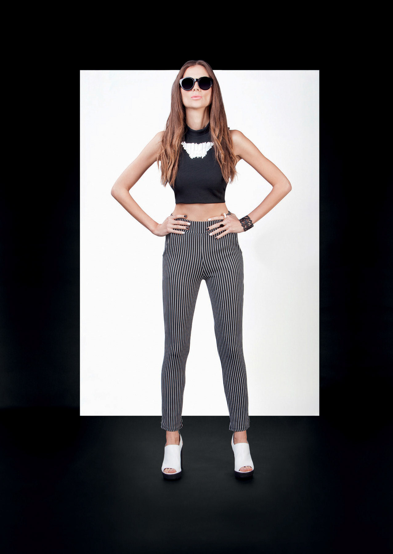 black and white fashion Dubai, United Arab Emirates, December 30, 2014 (Photo by Aasiya Jagadeesh/ITP Images);30_12_14 bwfashion unedited AHE;sfd