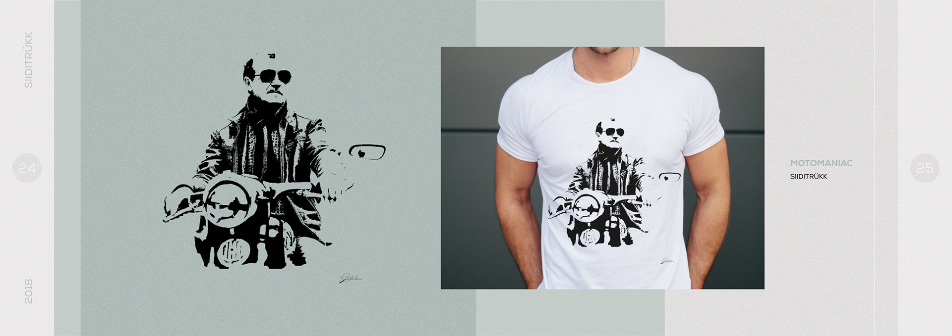 graafiline disain - siiditrükk