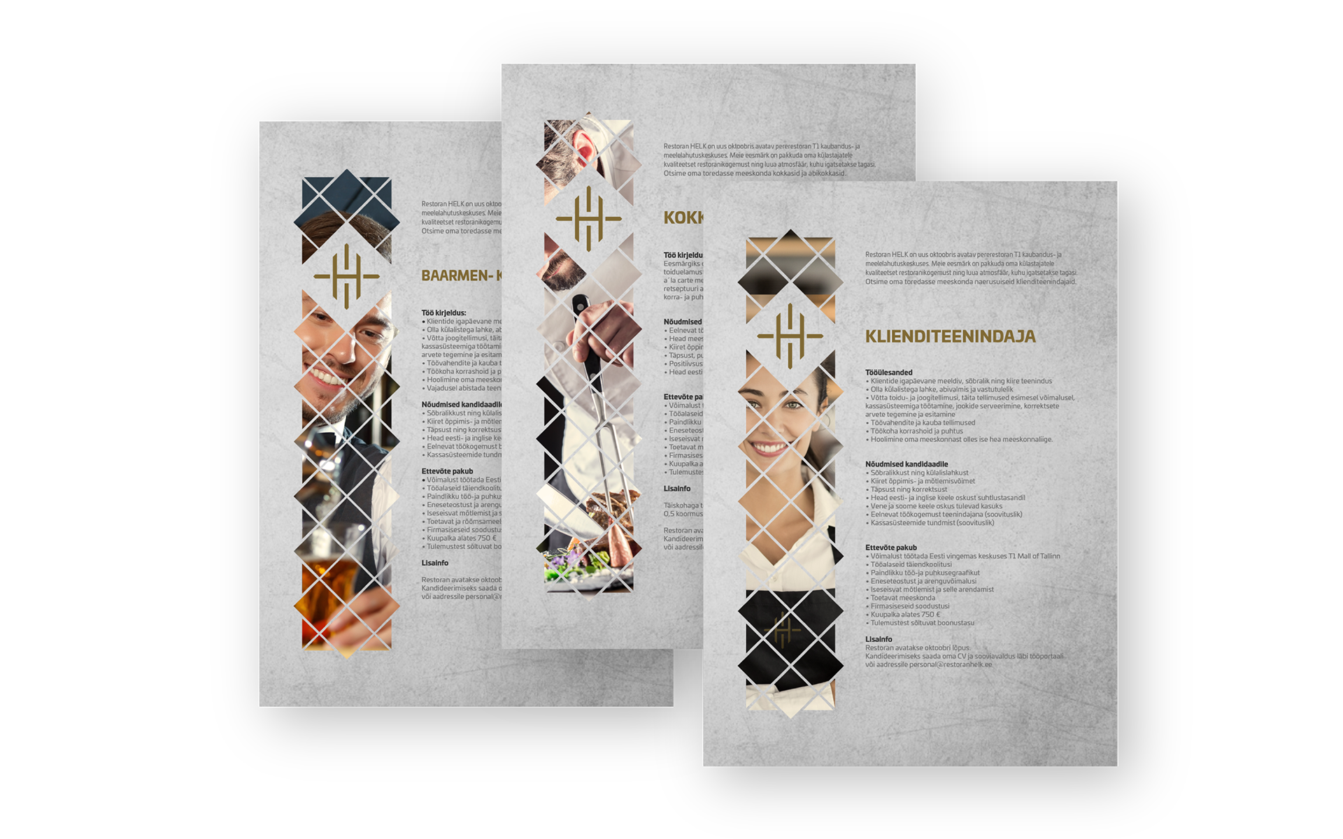 Bränding - töökuulutuse kujundamine, turundusmaterjalide kujundamine, reklaamide kujundamine