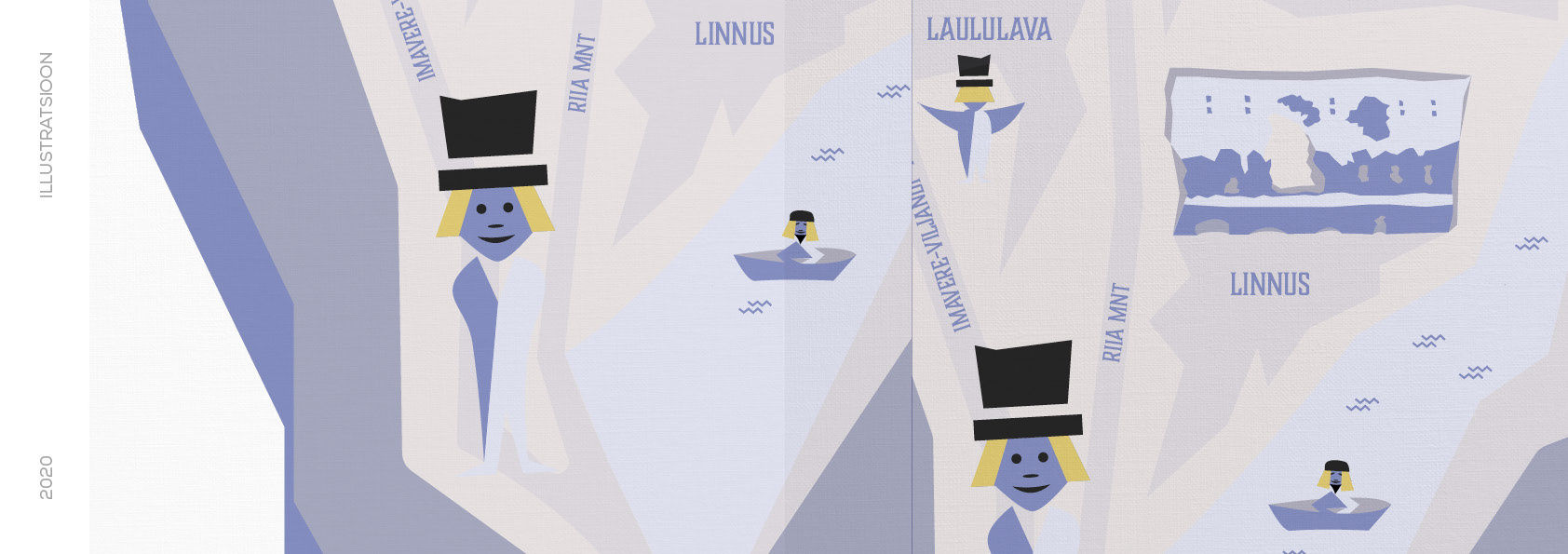 Graafika⎪Illustreeritud linnakaart, Elvo Jakobson