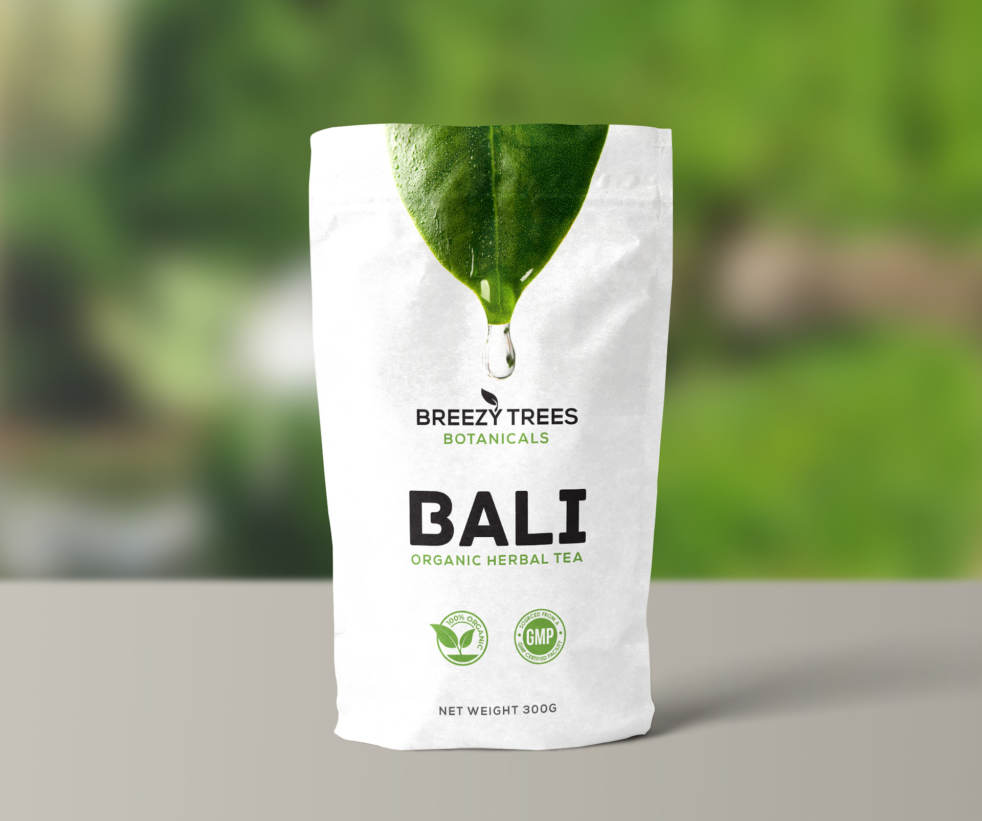 Herbal Tea Label Design Concept