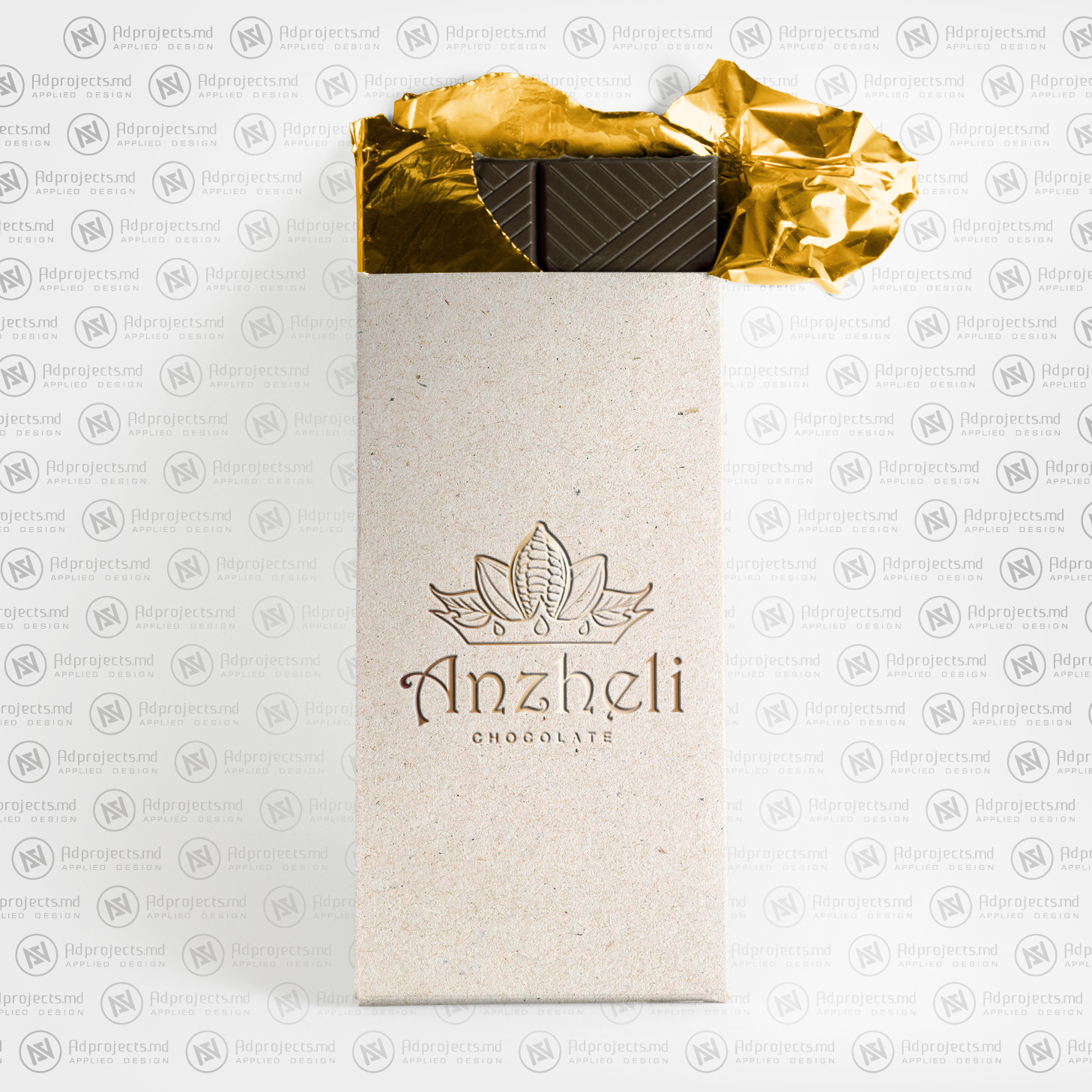 Anzheli Chocolate Logo Design Preview