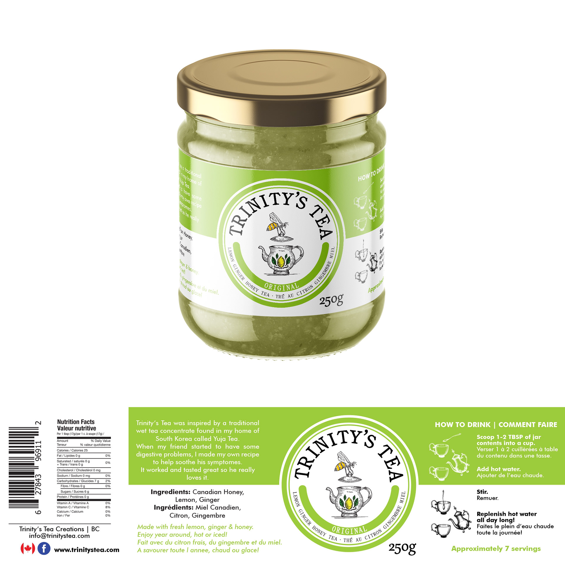 Trinity's Tea Label Design Concept