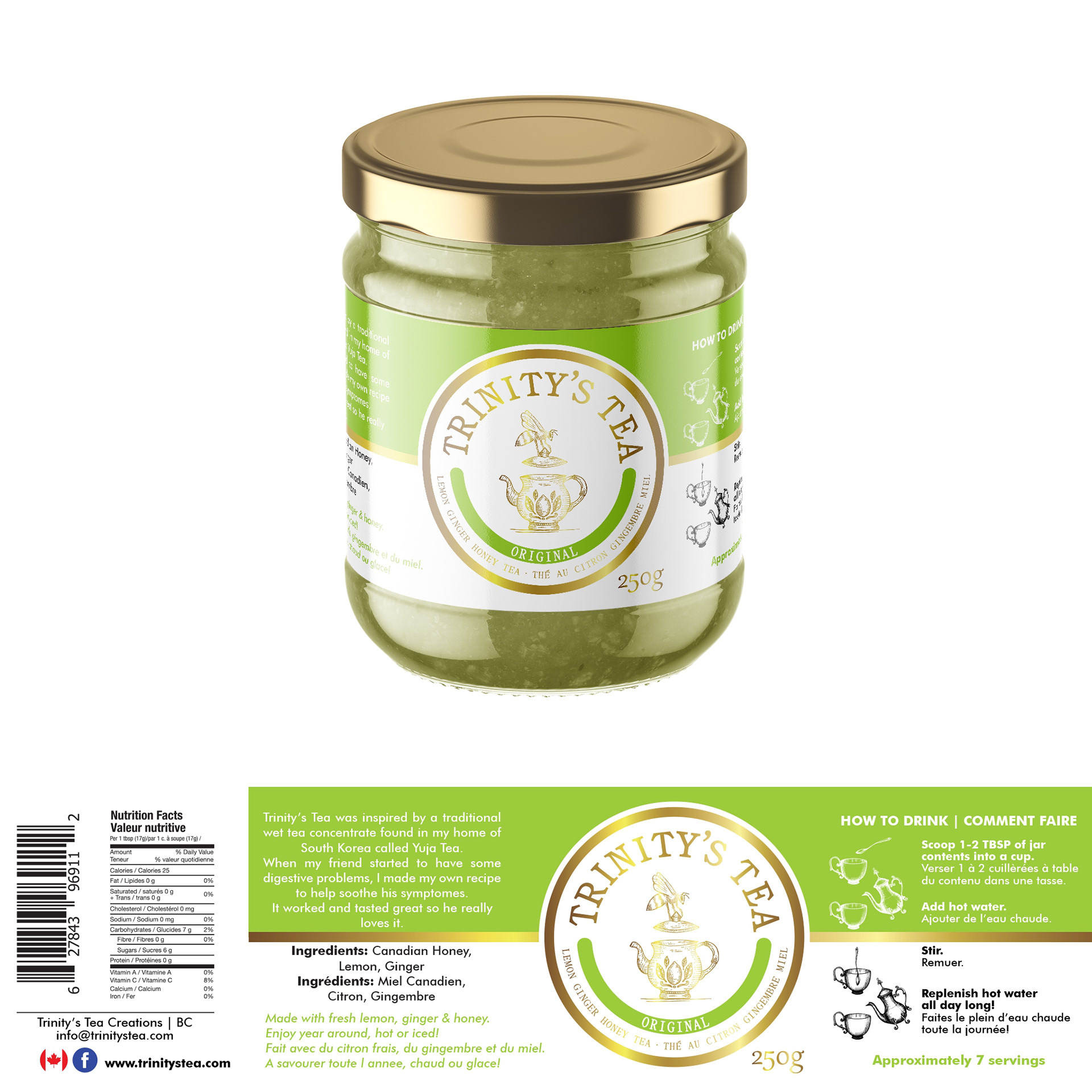 Trinity's Tea Label Design Concept