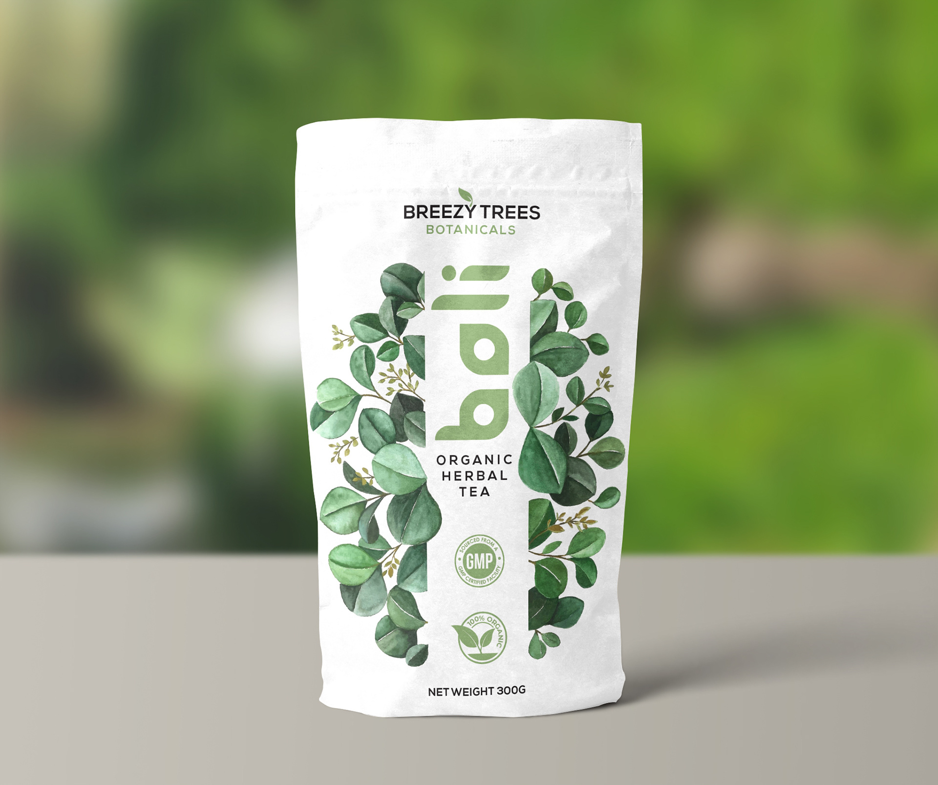 Herbal Tea Label Design Concept